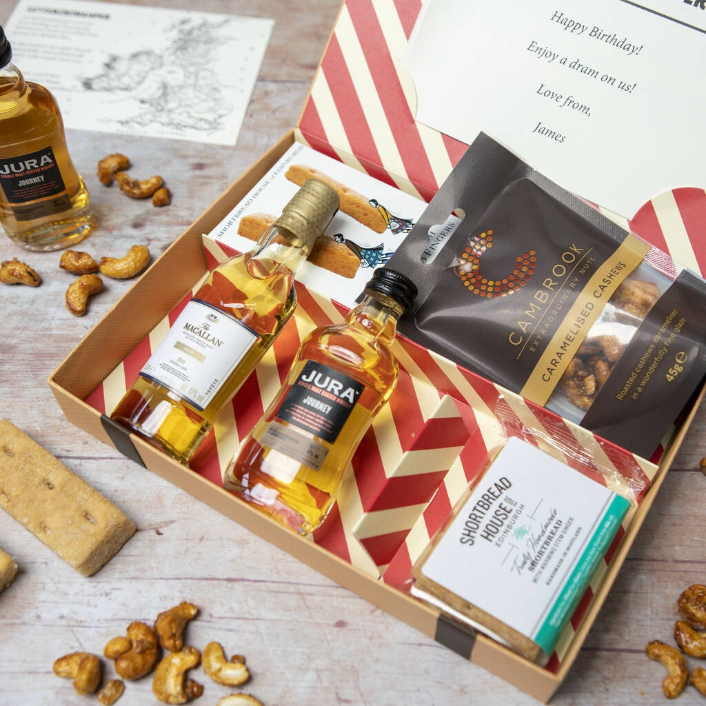 whisky letterbox gift set