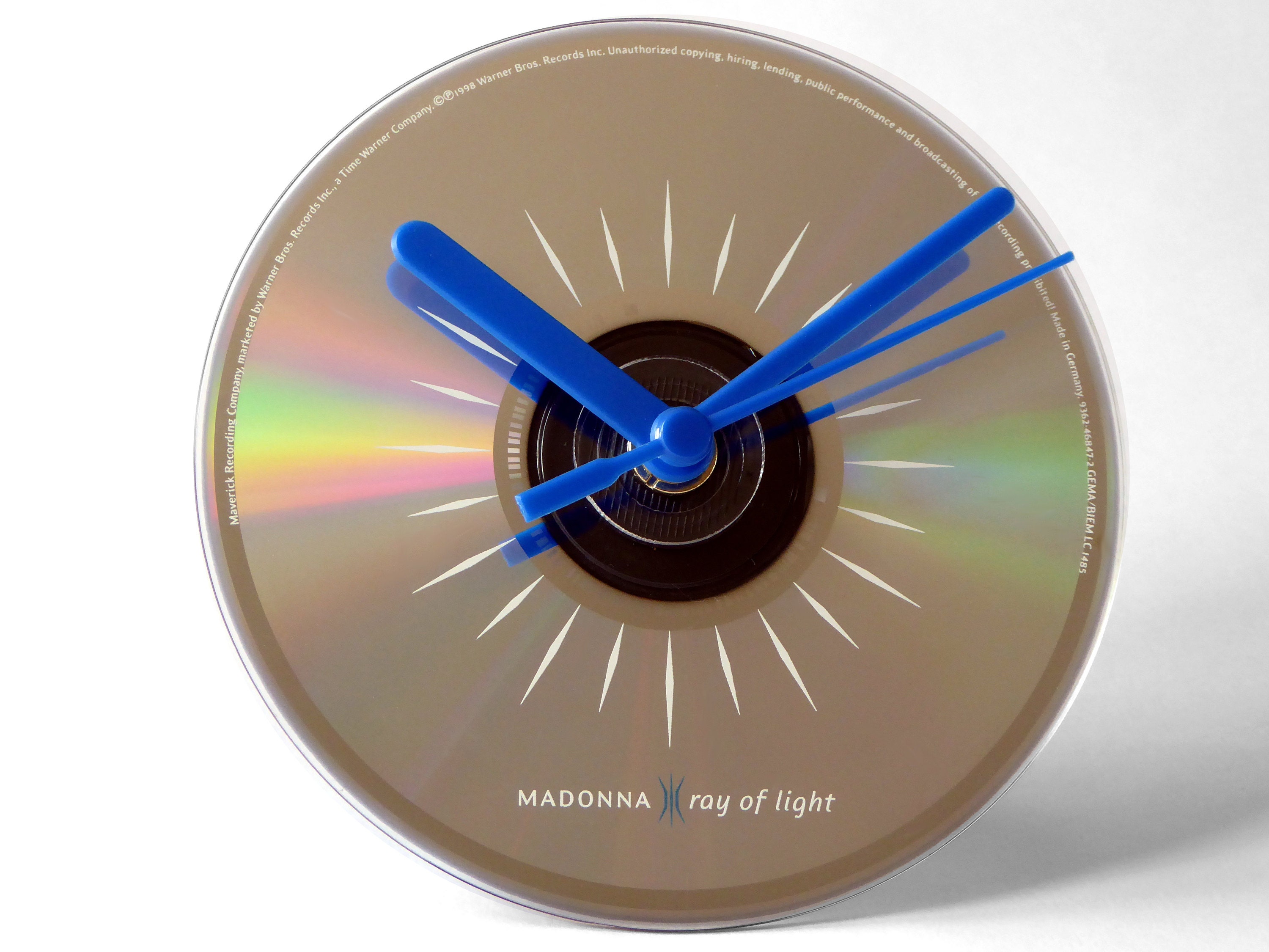 Madonna Ray Of Light CD Clock and Keyring Gift Set