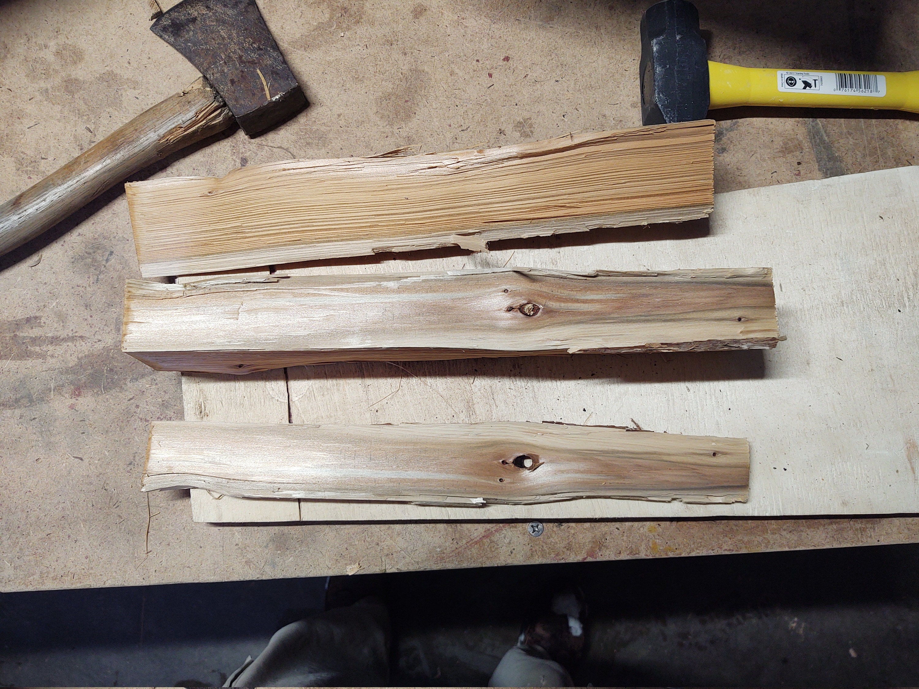 split. center log is the billet I will use.