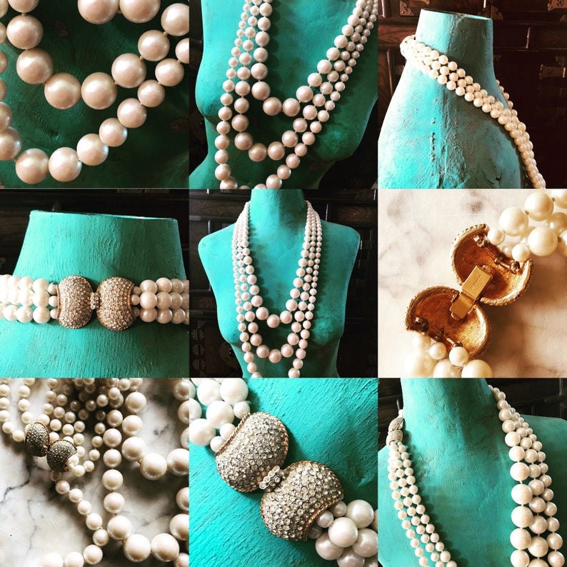 Vendome pearls, vintage pearls,