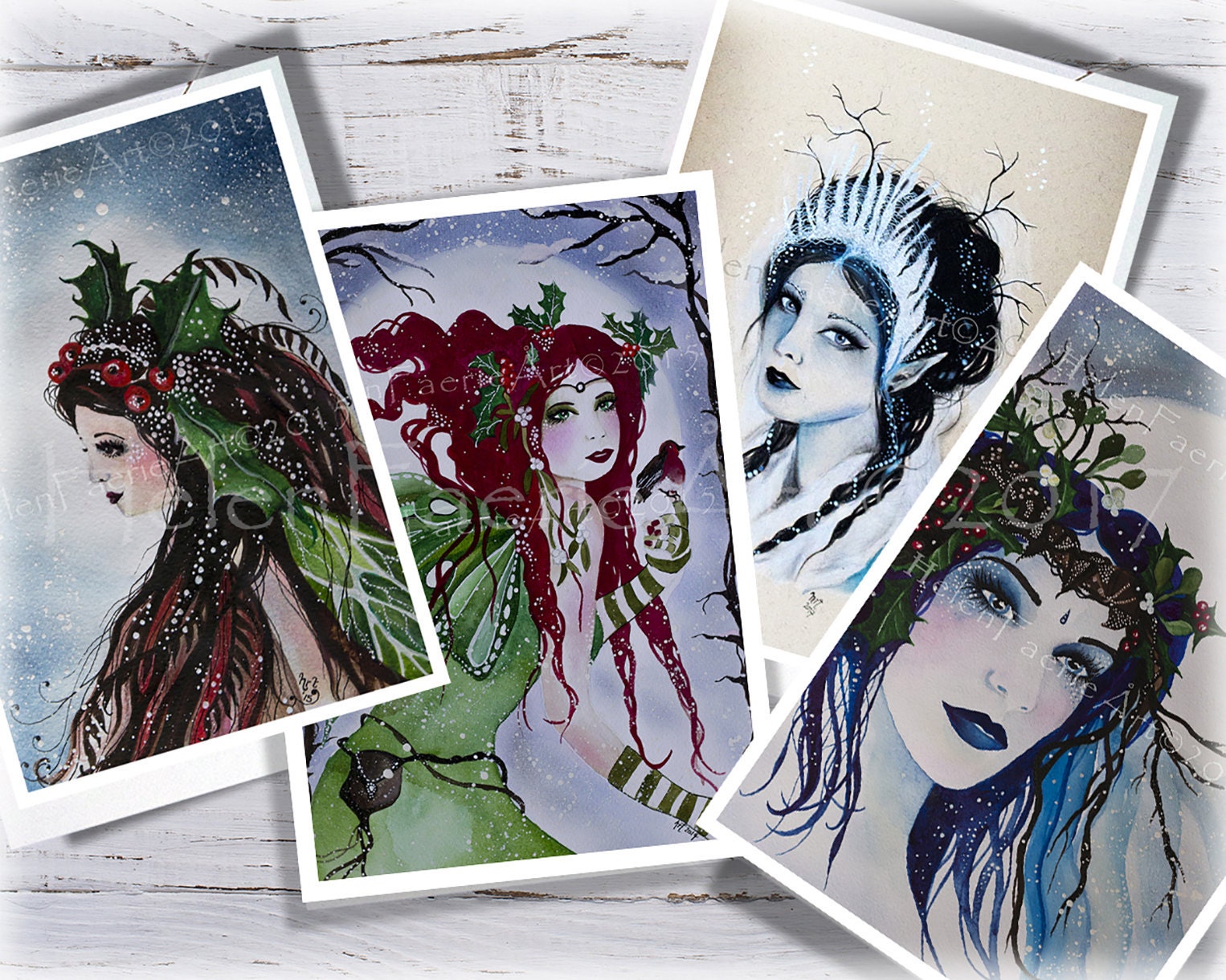 Helenfaerieart Yule Cards