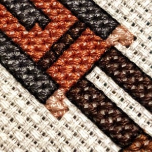 cross stitch close up