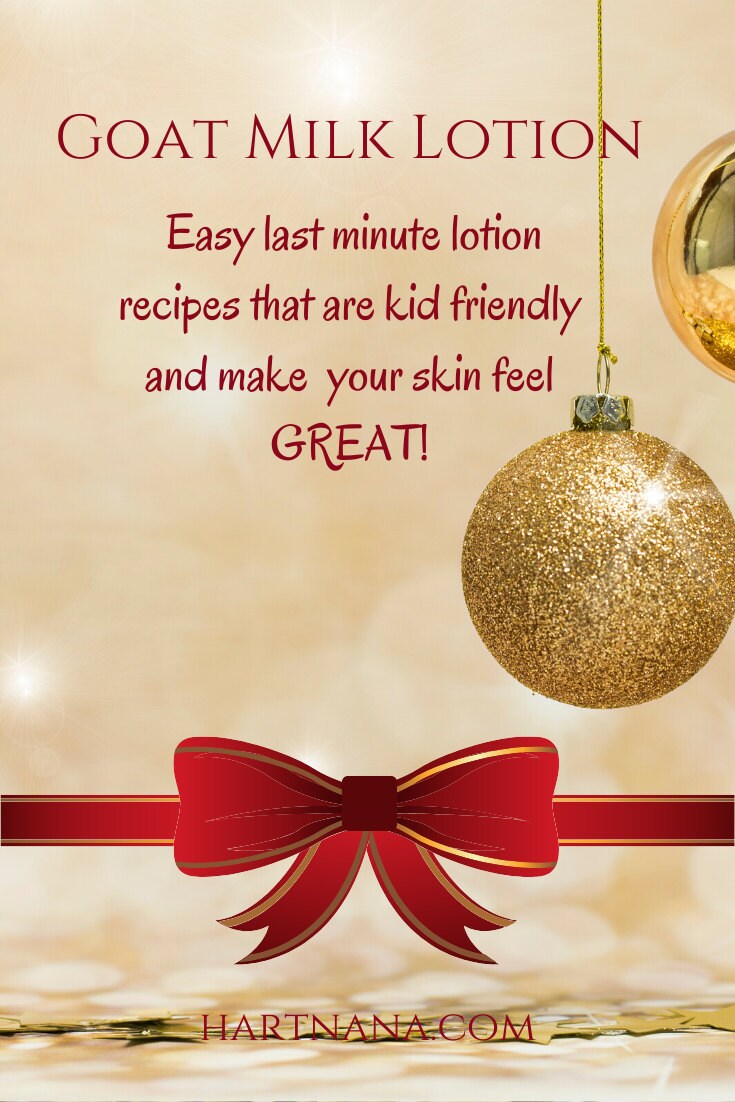 hartnana goats milk lotion recipe - fast n easy