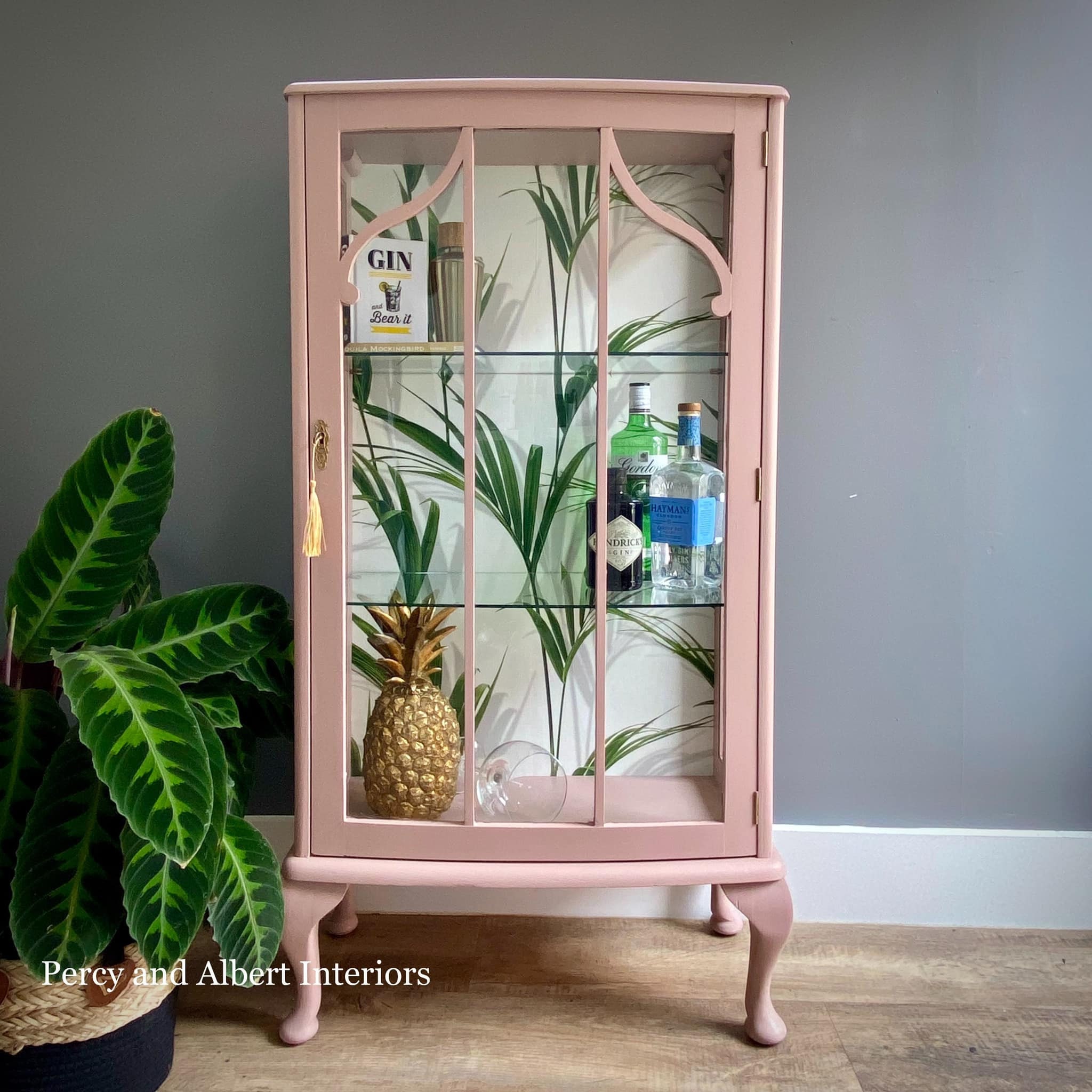 Pastel Pink Gin Cabinet