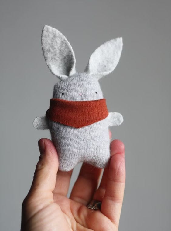 mini peluche lapin par Les Marguerites