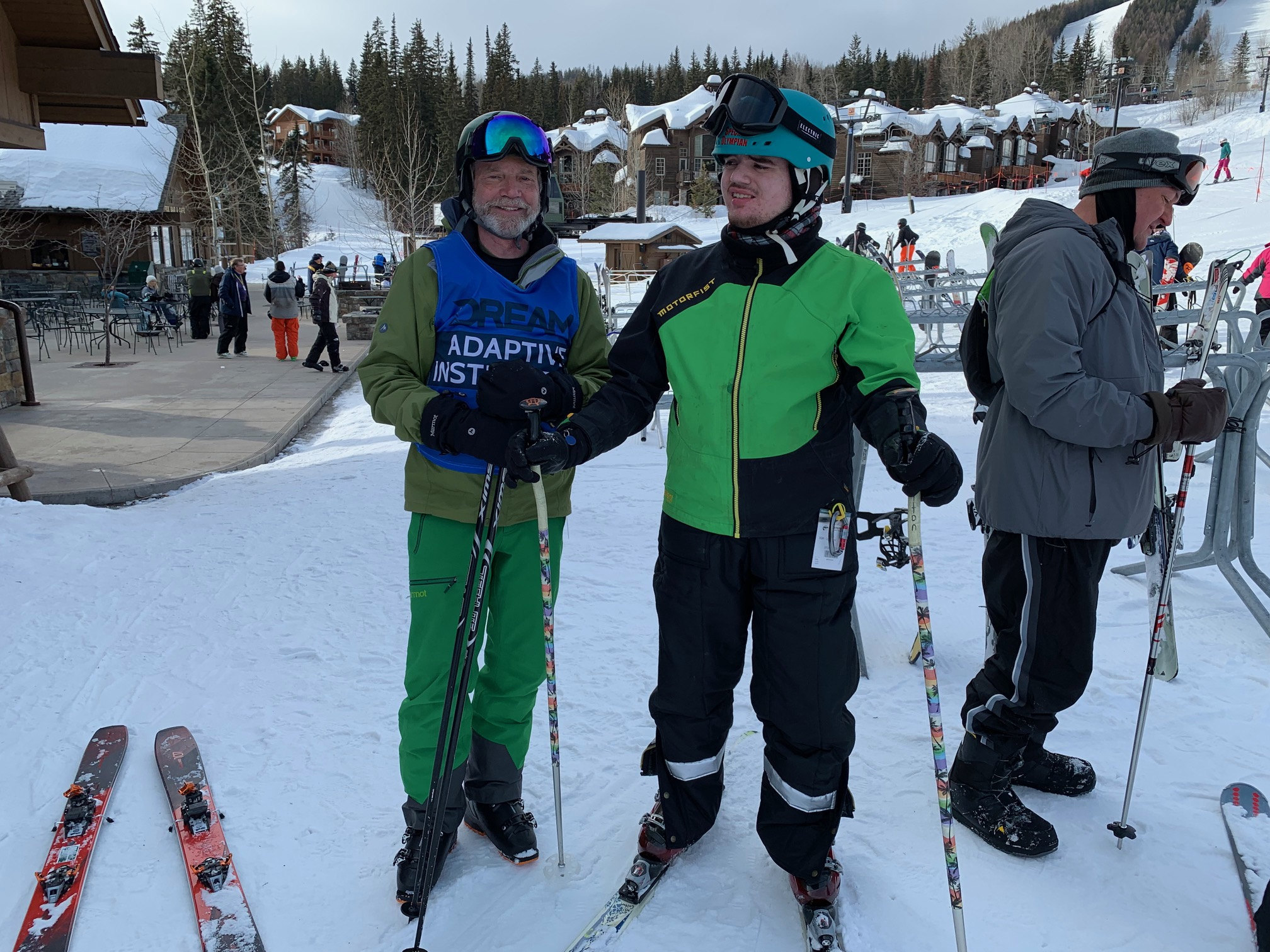 Colton ready to hit the slopes with his guide