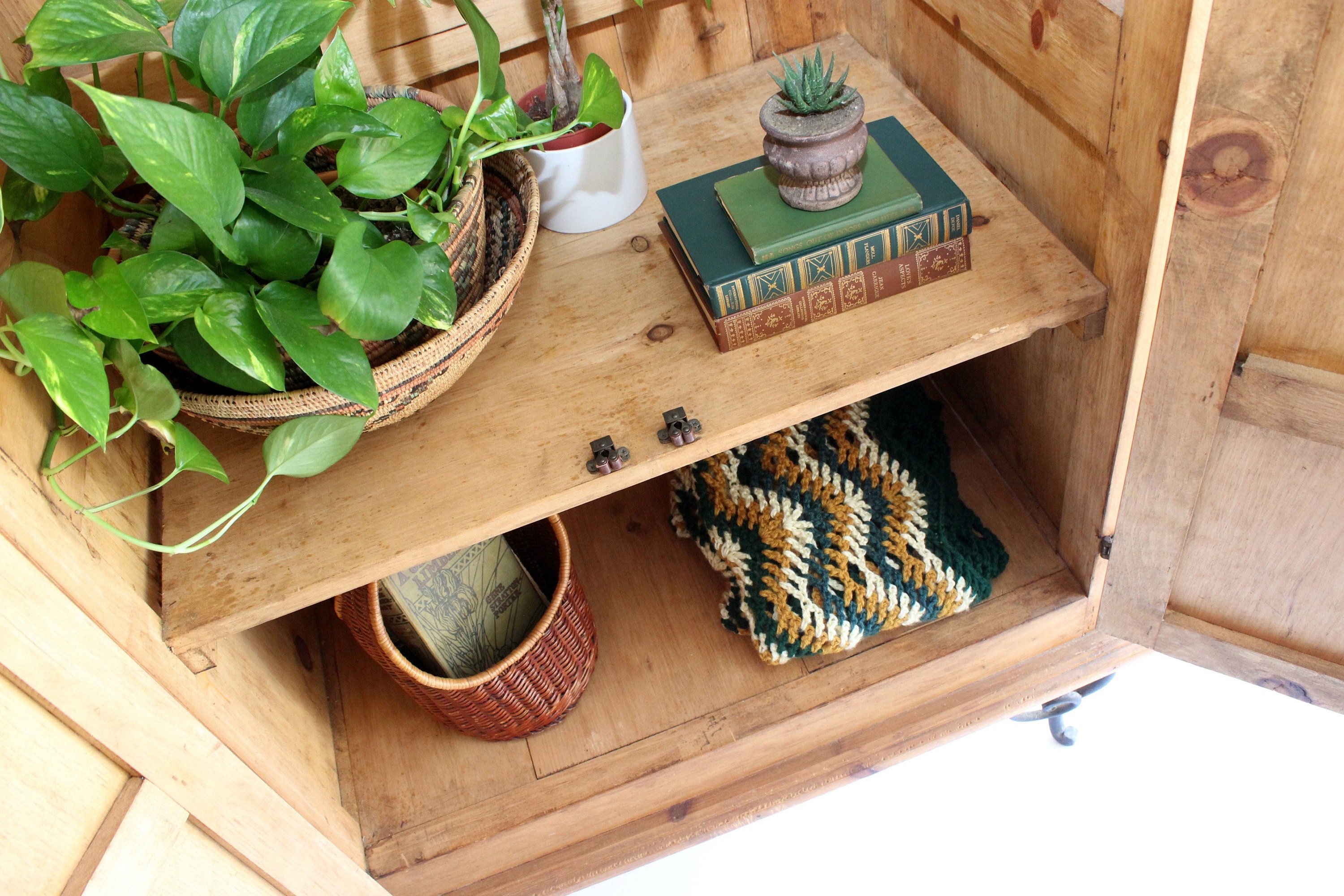 southwest bohemian storage cabinet home decor