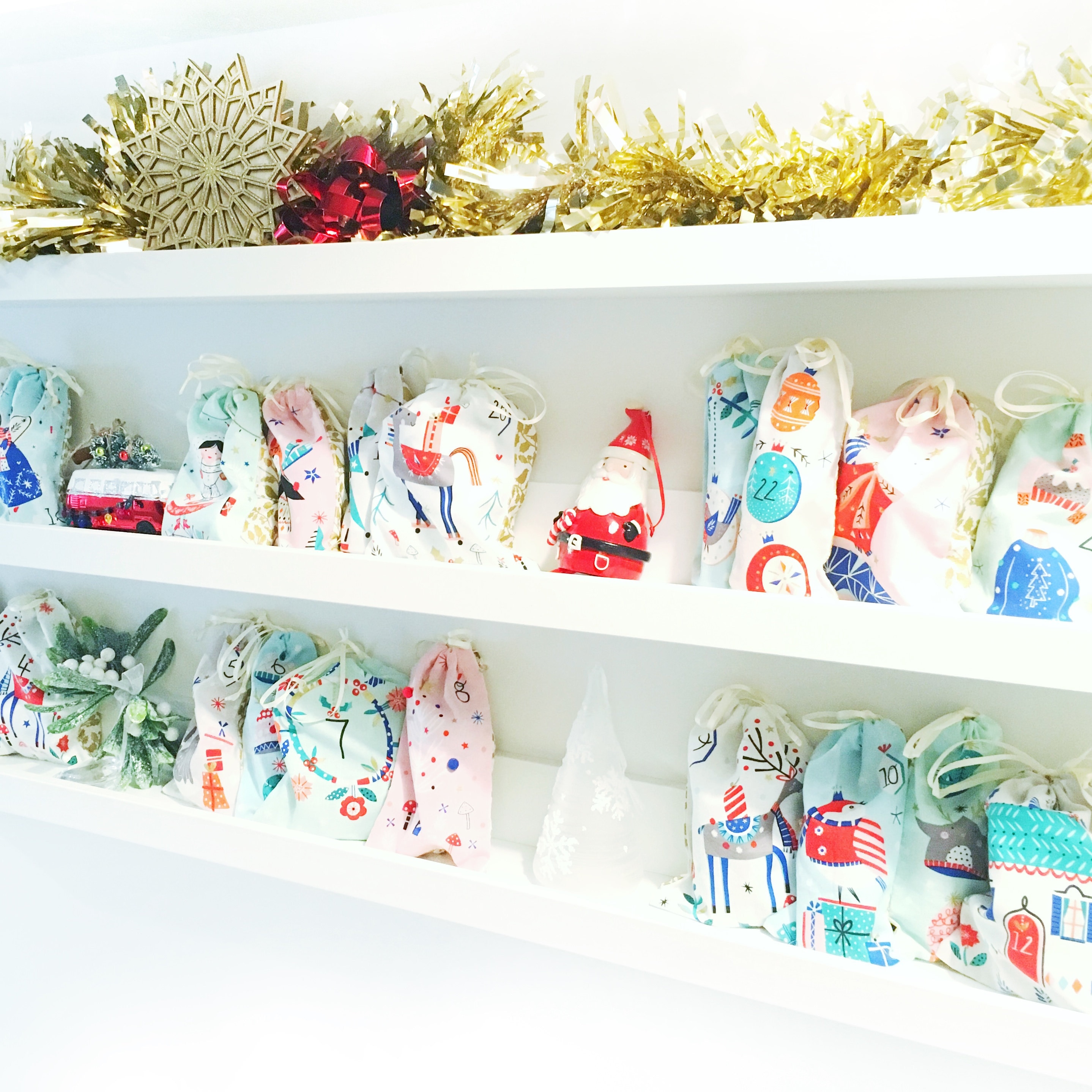 CHRISTMAS ADVENT CALENDAR FABRIC IDEAS