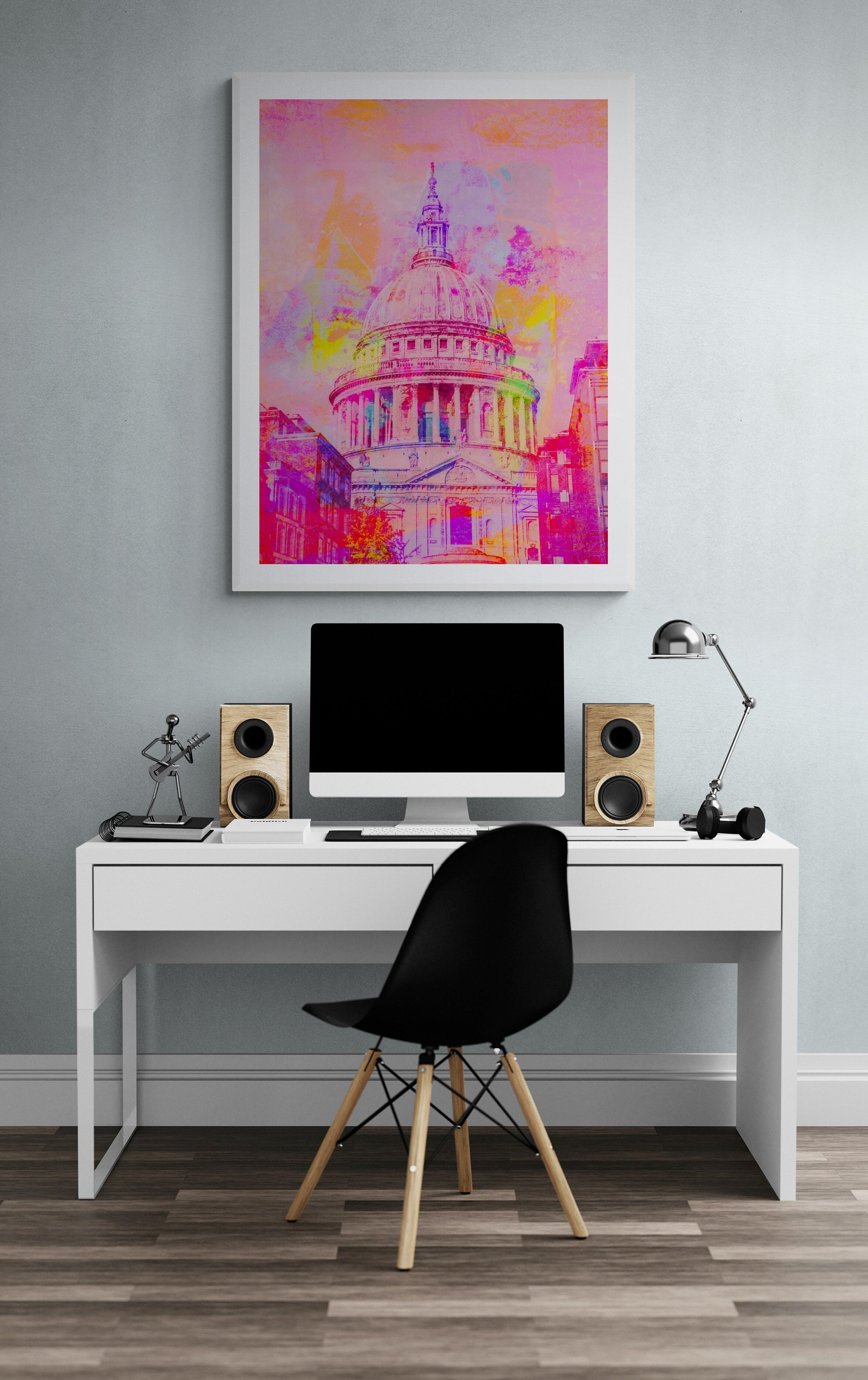 St pauls art- st pauls fine art print- st pauls wall art- st pauls contemporary art print by deborah pendell