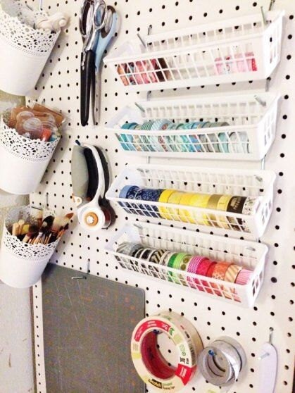 A close up of many different items