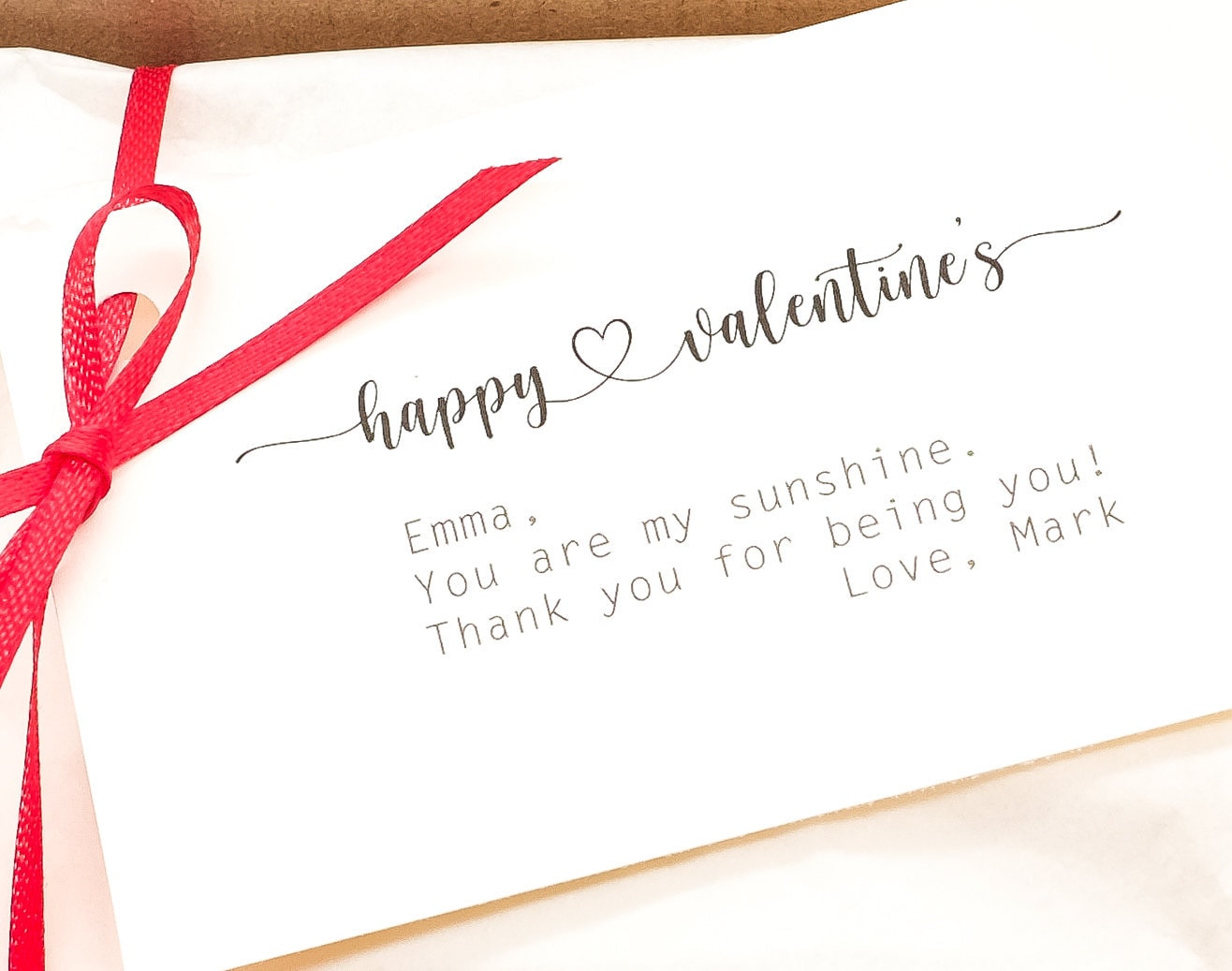 personalized note