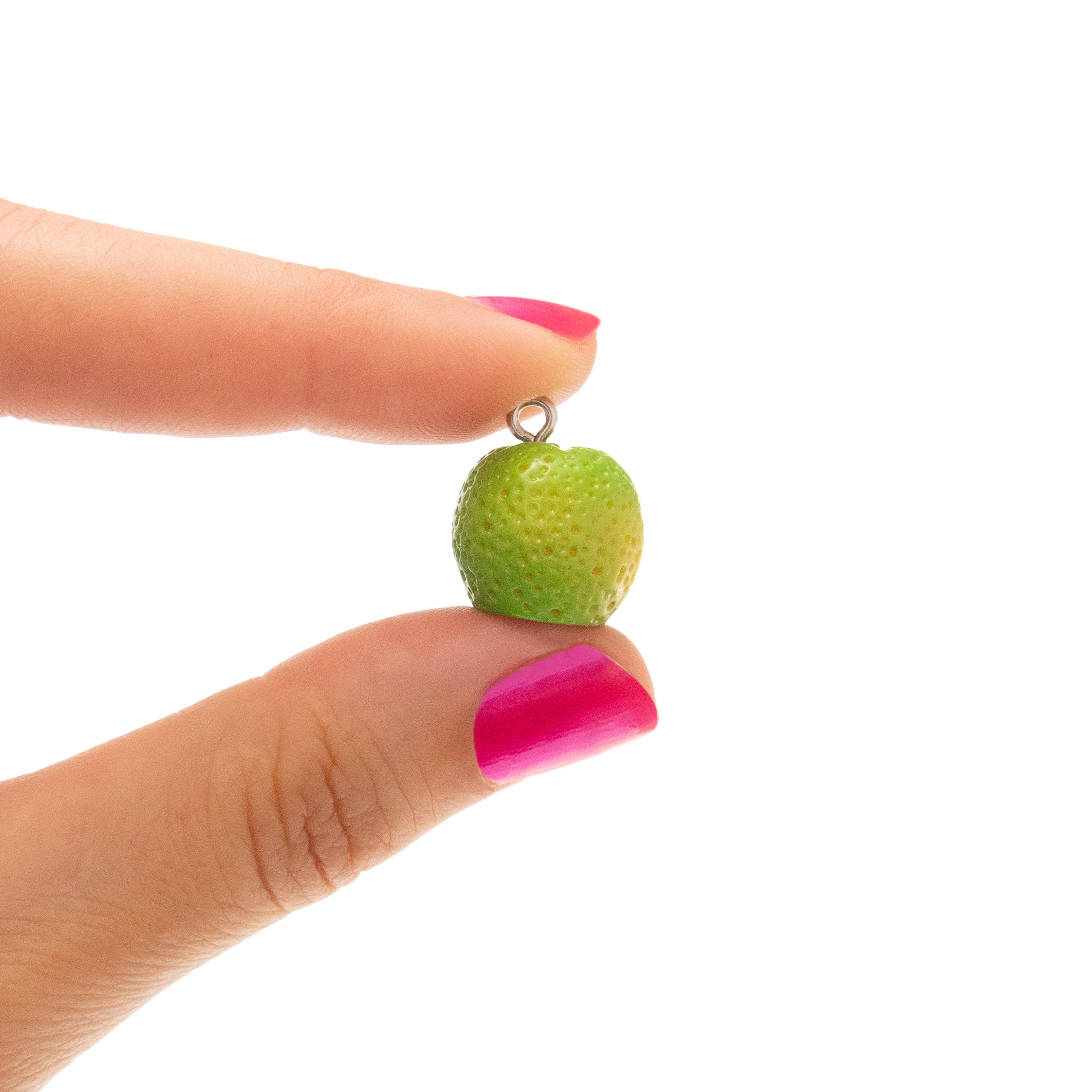 Lime Fruit Necklace for Woman, Mom. Orange Fruit Green