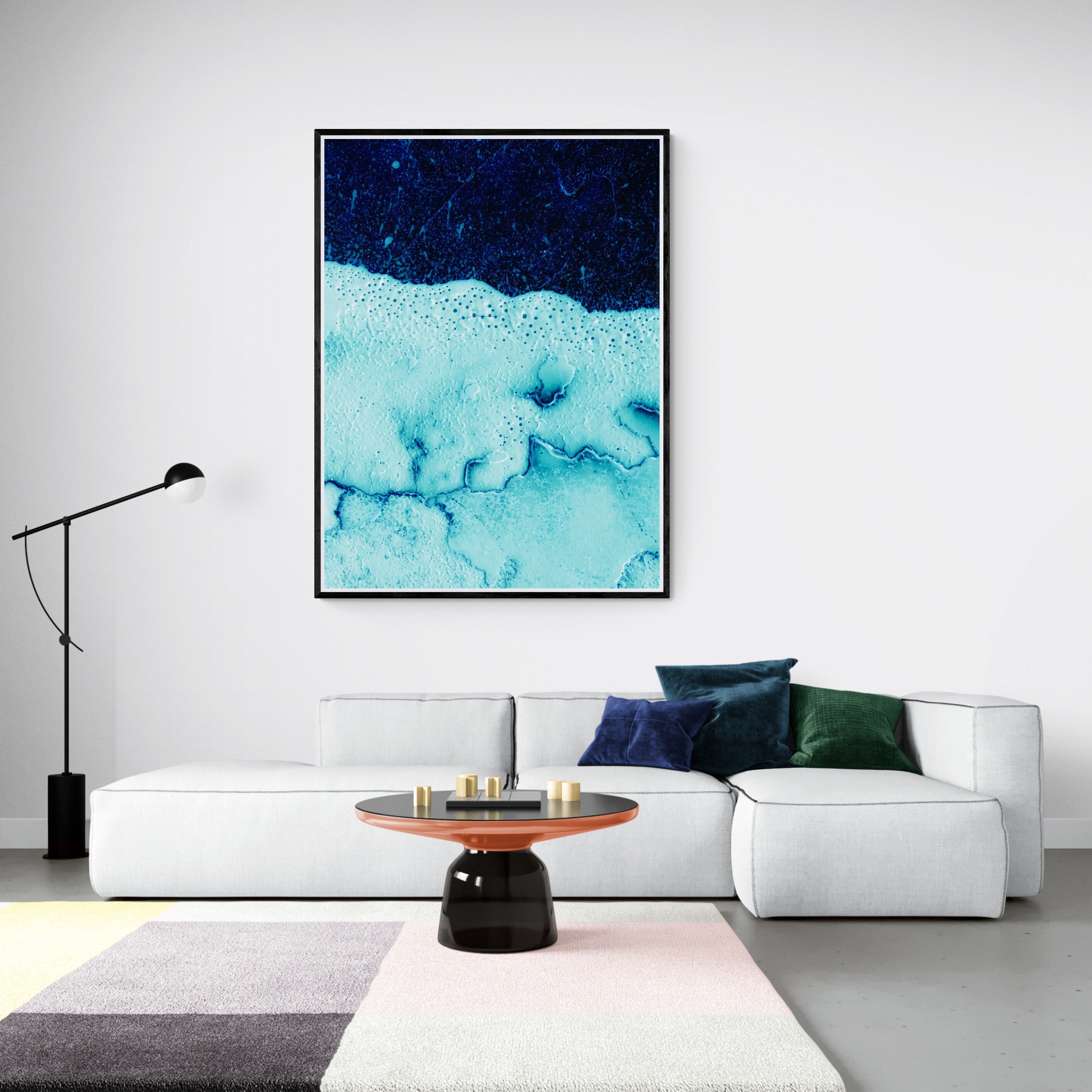 blue abstract art- blue abstract limited edition- blue macro photography- blue fine art print- blue limited edition abstract