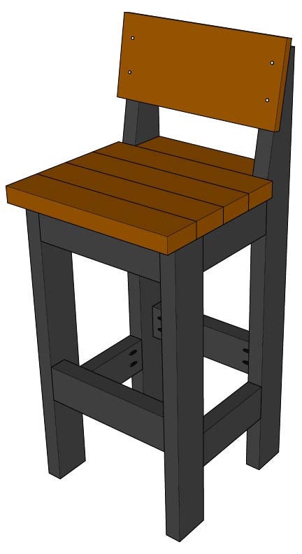Step 9 outdoor barstool diy