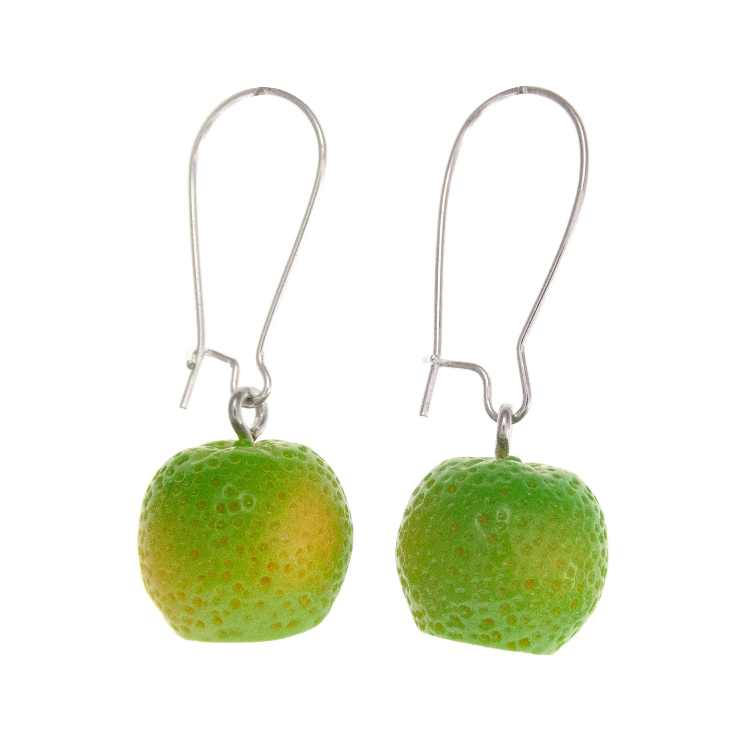 Lime Fruit Necklace for Woman, Mom. Orange Fruit Green