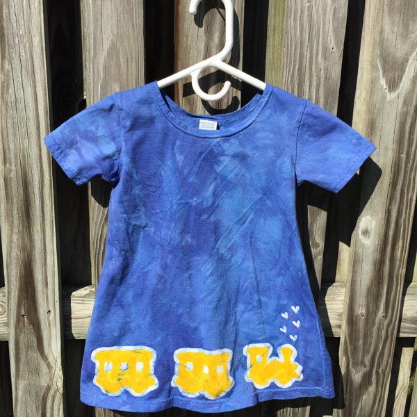 Blue train dress