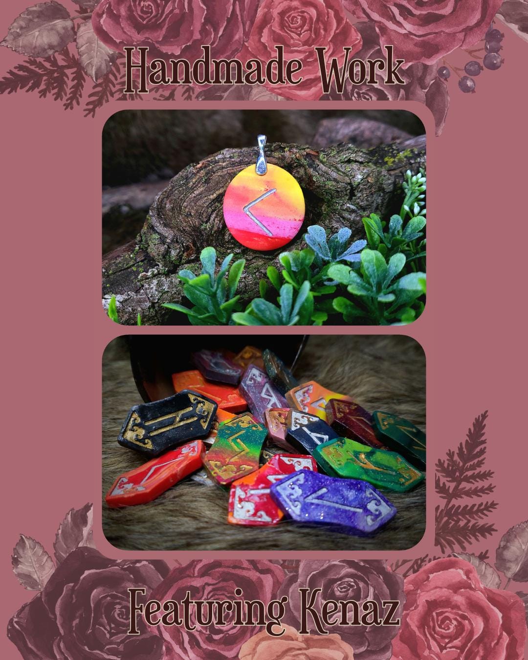 handmade work featuring kenaz