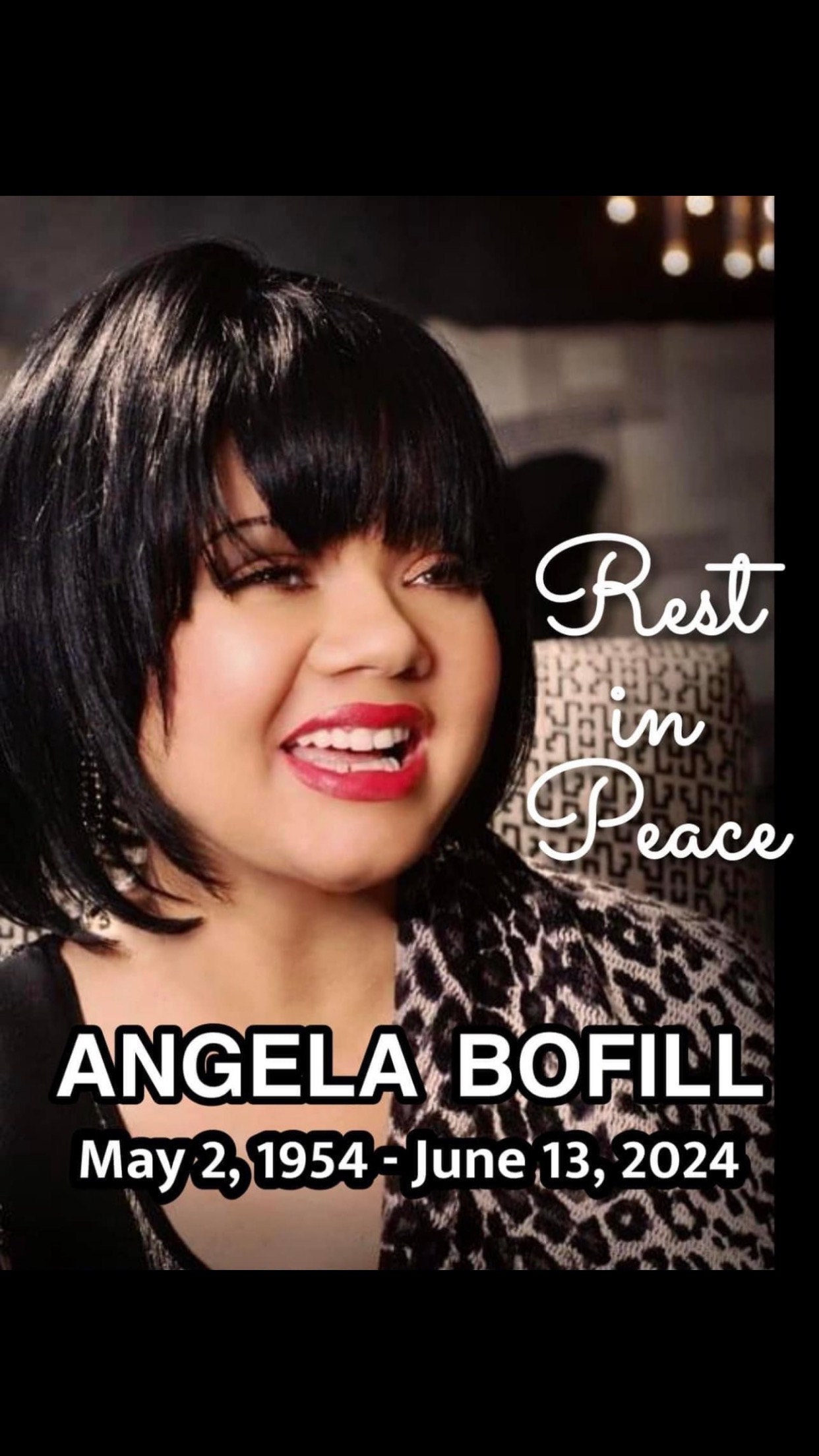 RIP💔💔💔Angela Bofill