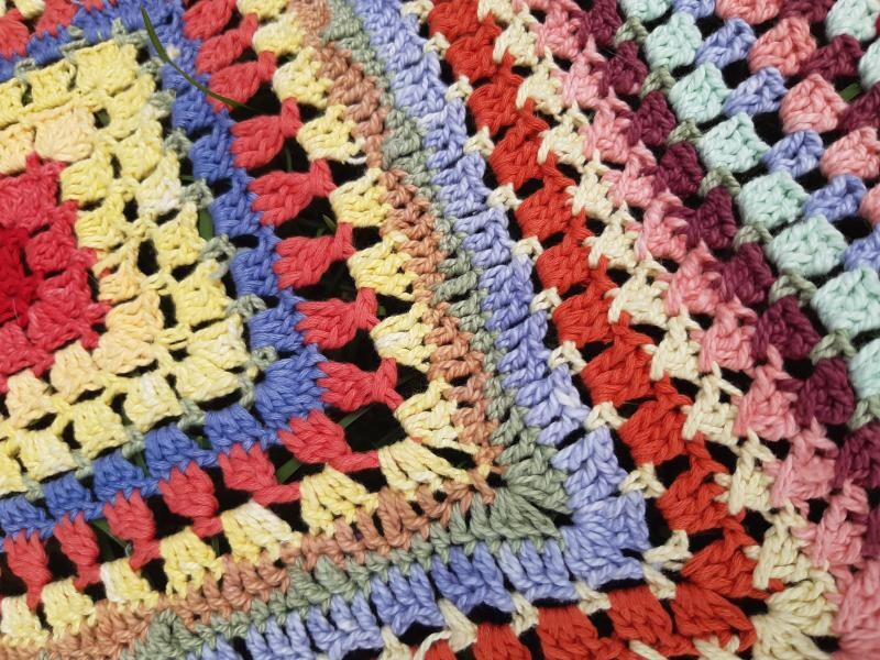 Scrap Yarn baby Blanket Crochet pattern stitches