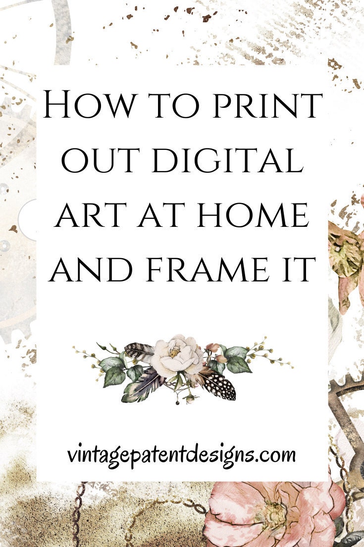 How to print out and frame digital art at home