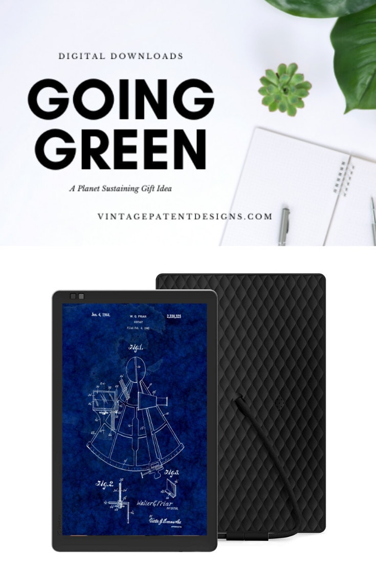 Going green with digital downloads. Save the planet and thrill your minimialist friends and family.