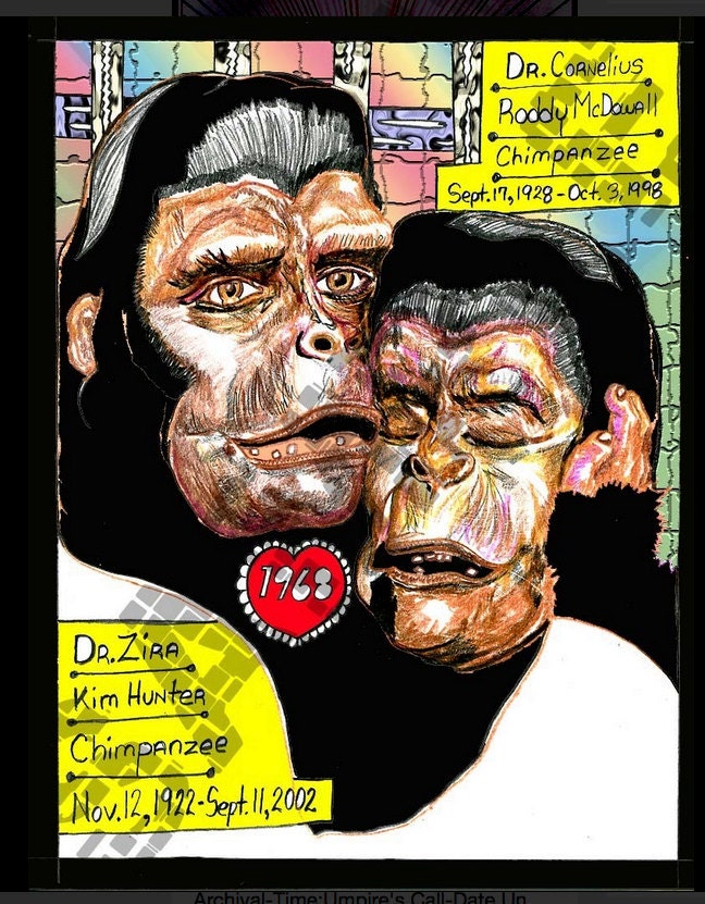 Serious, Monkey LOVE-Tribute to Franklin J. Schaffners 1968 film _Planet of the Apes_-Aug. 3, 2014