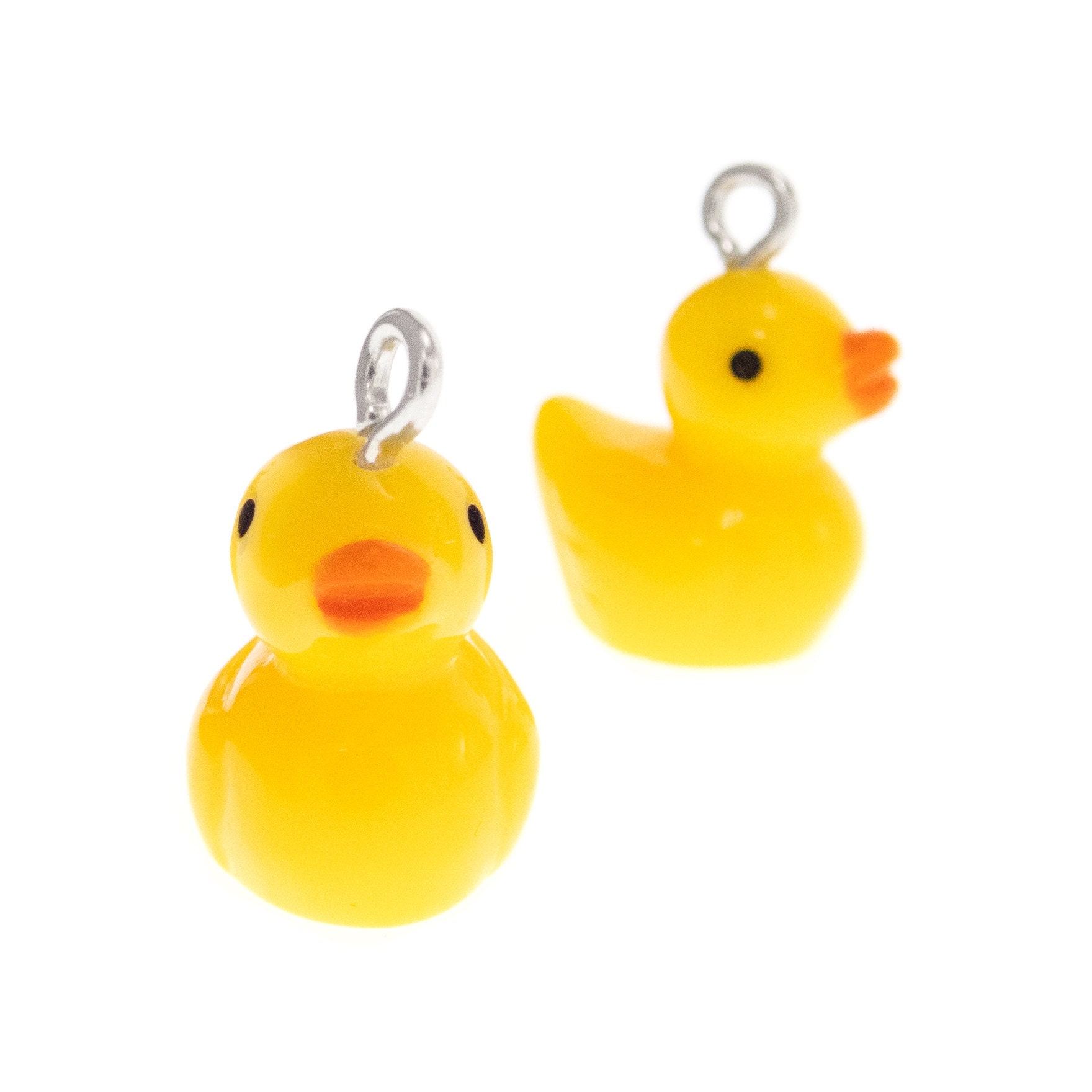 Cool Yellow Duck Earrings Dangle