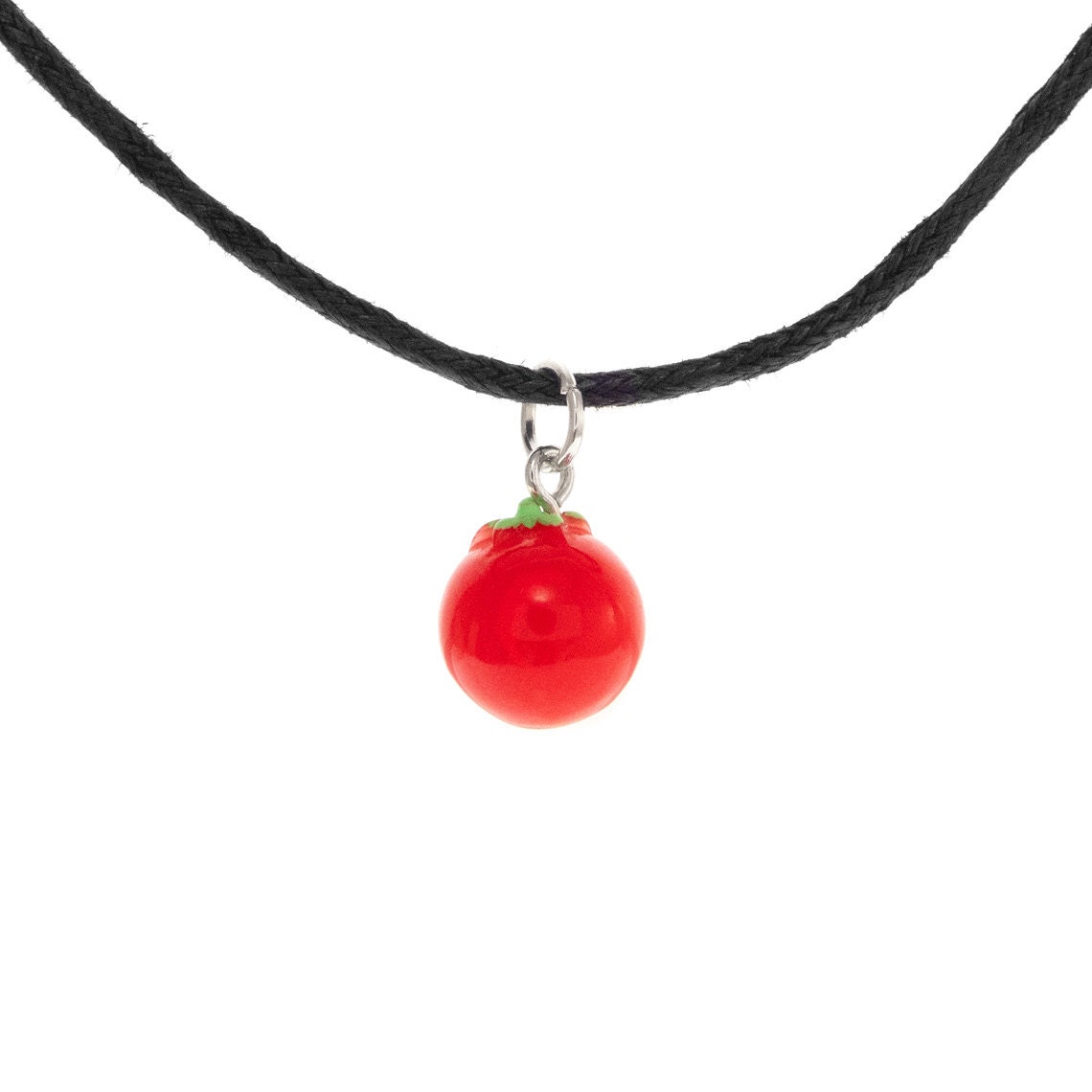 Vegetarian Necklace Jewelry. Tomato Necklace