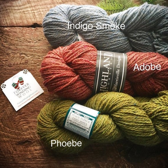 Peace Fleece Indigo Smoke, Phoebe, Highland Adobe