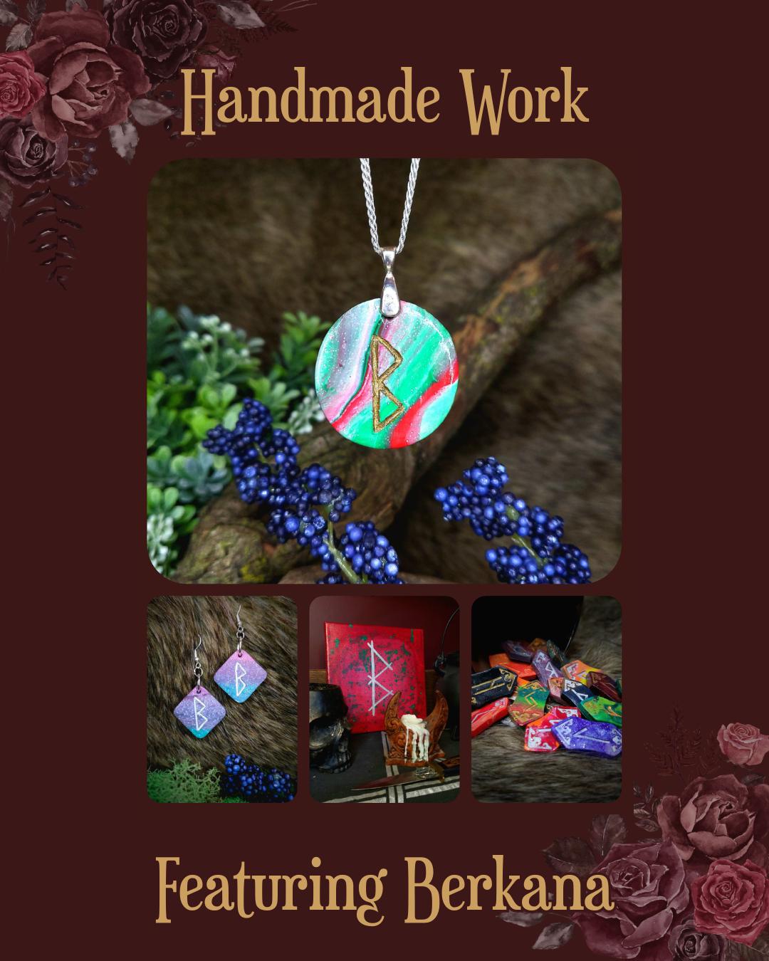 handmade work featuring berkana