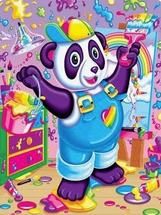 Lisa Frank panda painter