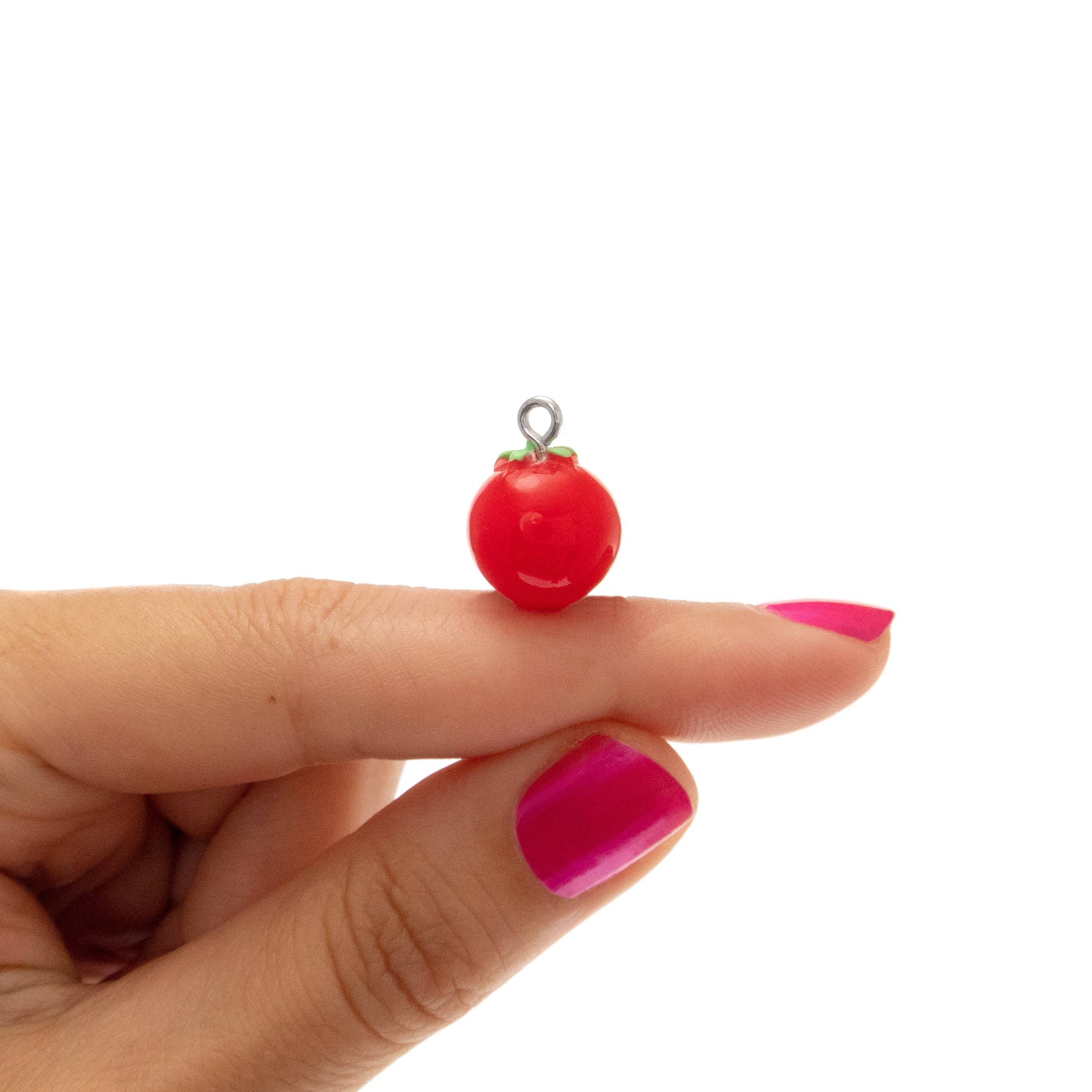 Vegetarian Necklace Jewelry. Tomato Necklace