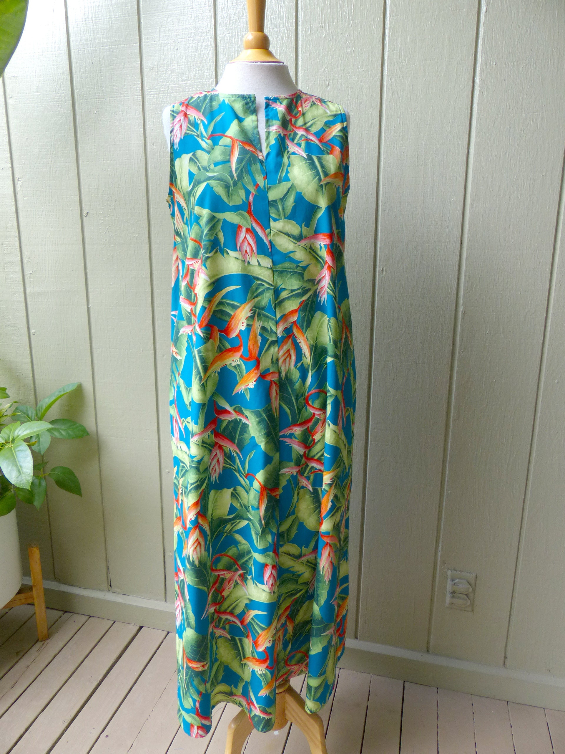 Hawaiian Cotton Long Dress