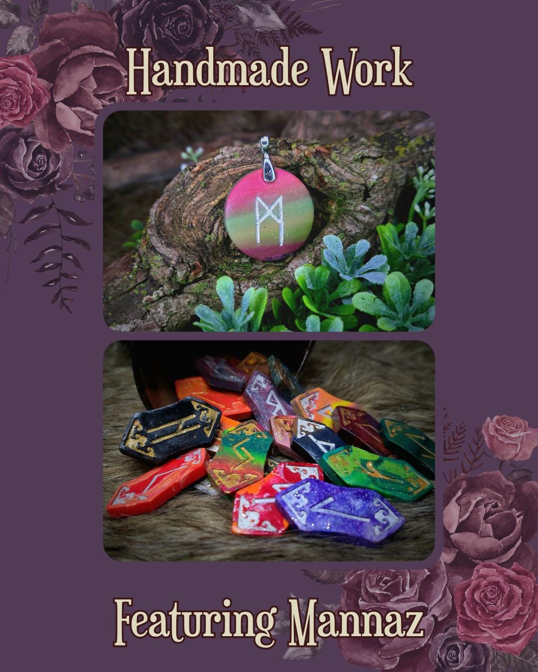 handmade work featuring mannaz