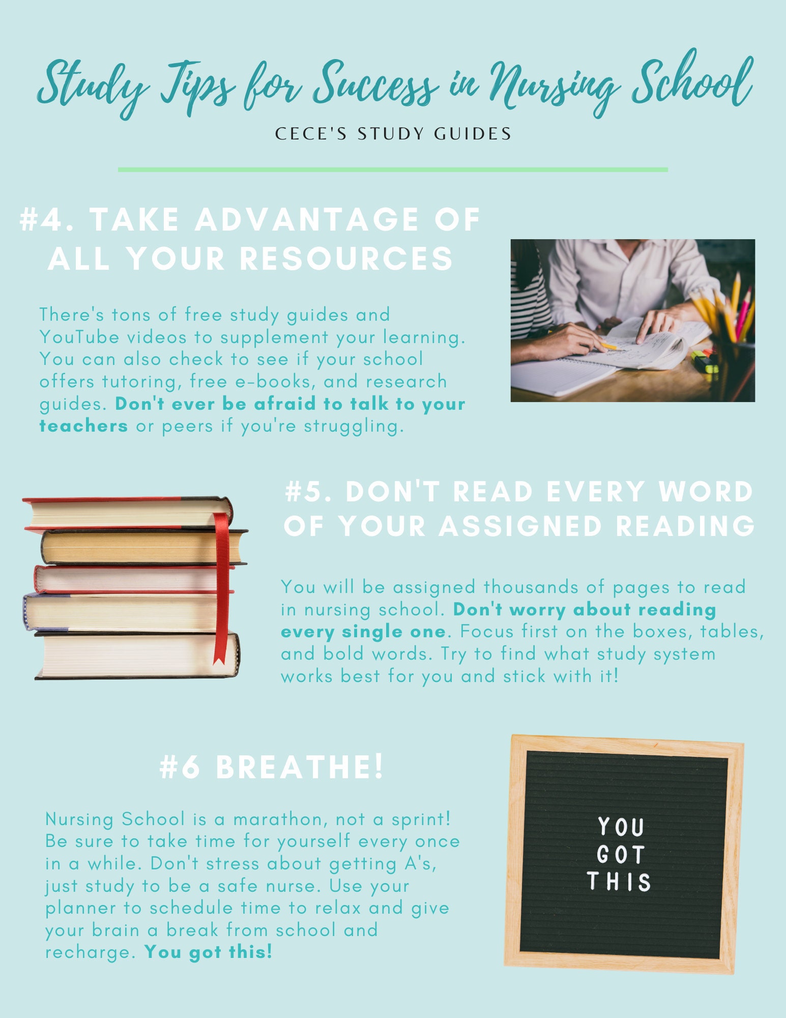 Study tips for nursing students