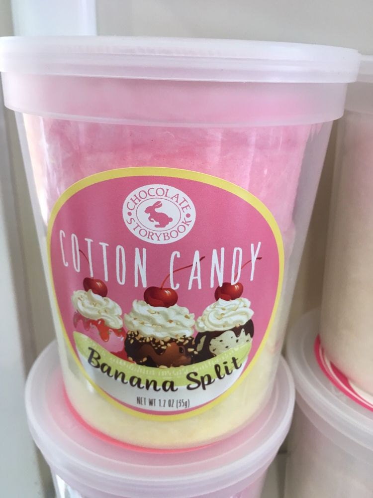 banana split cotton candy