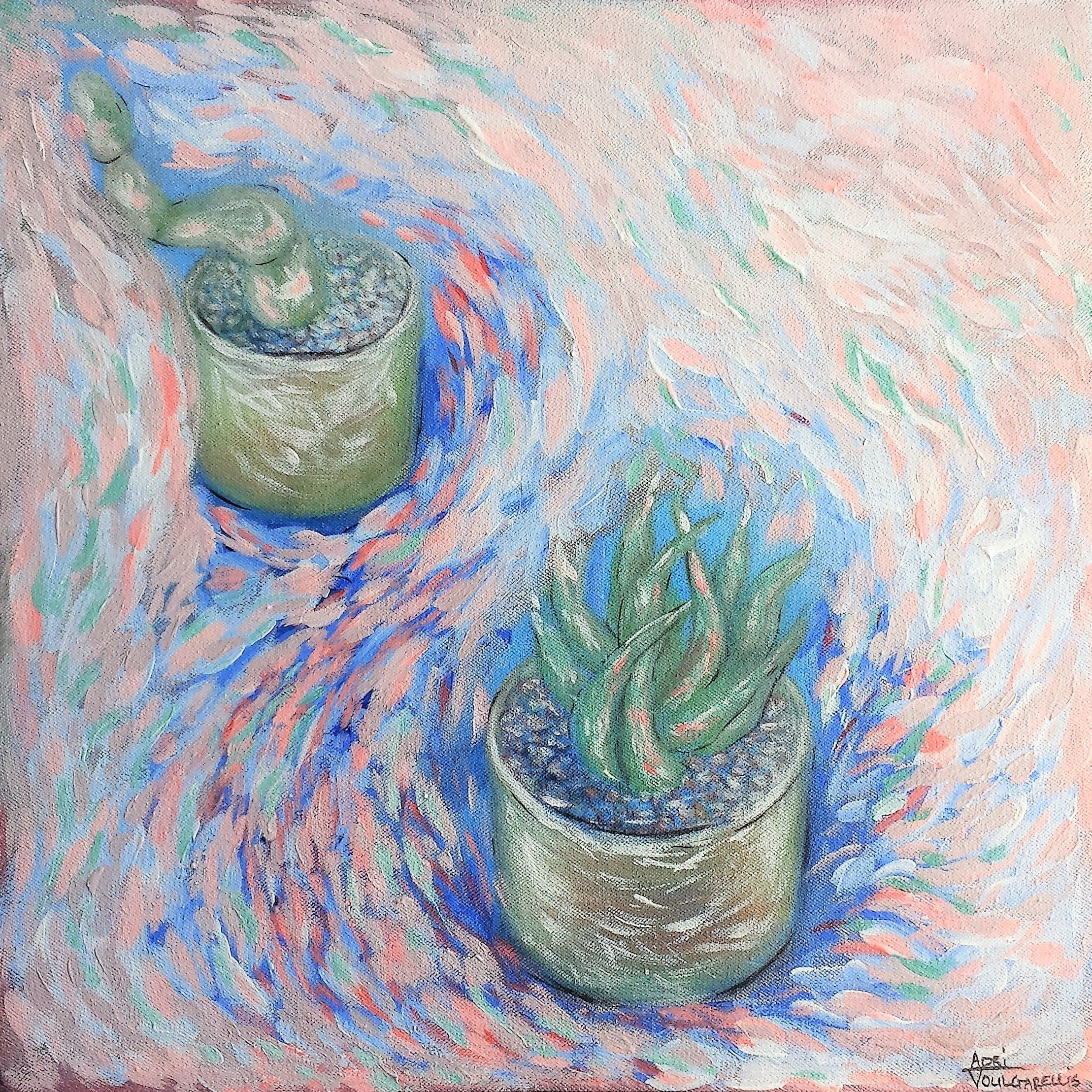 succulent plants still life