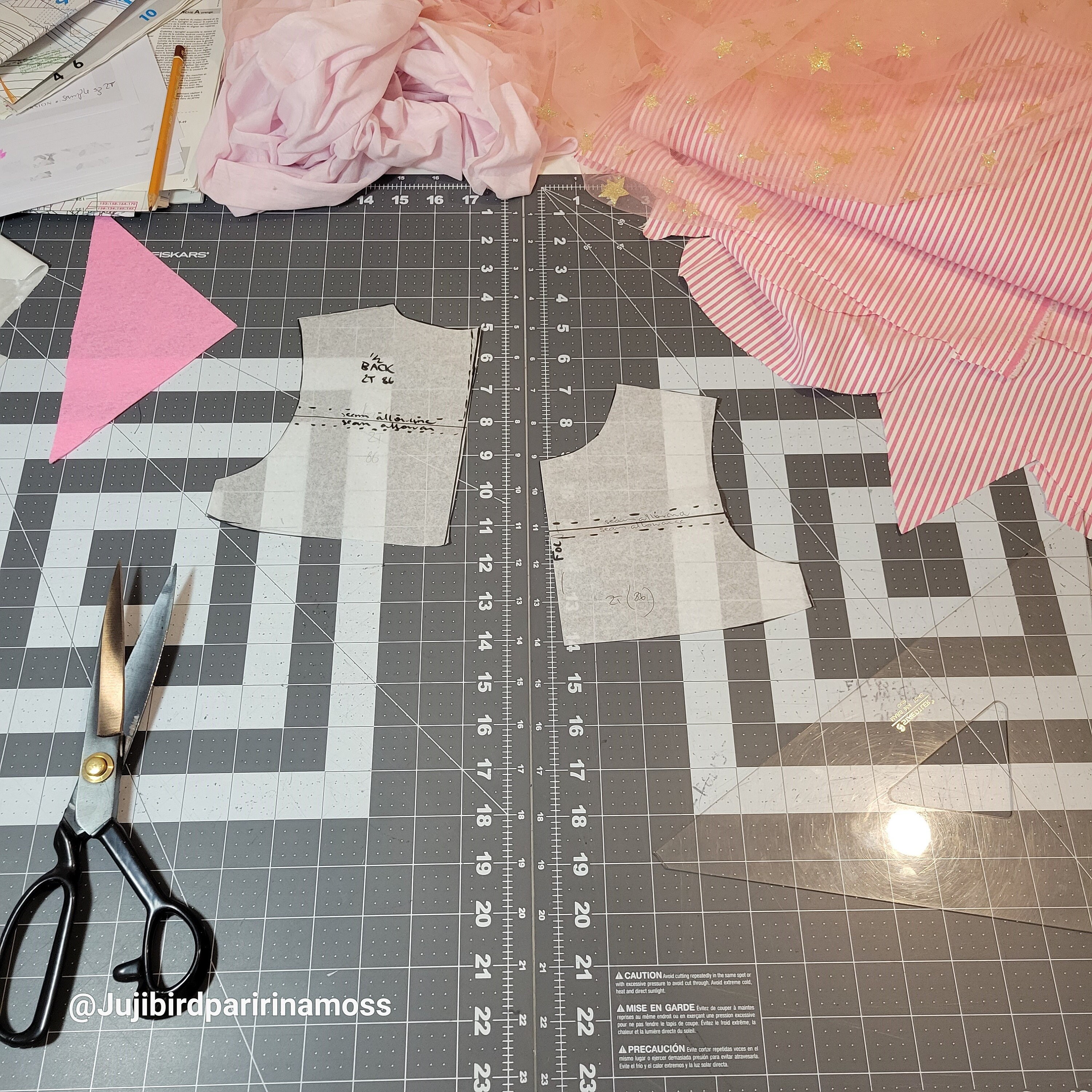 pattern for a barbie inspired dress hot pink