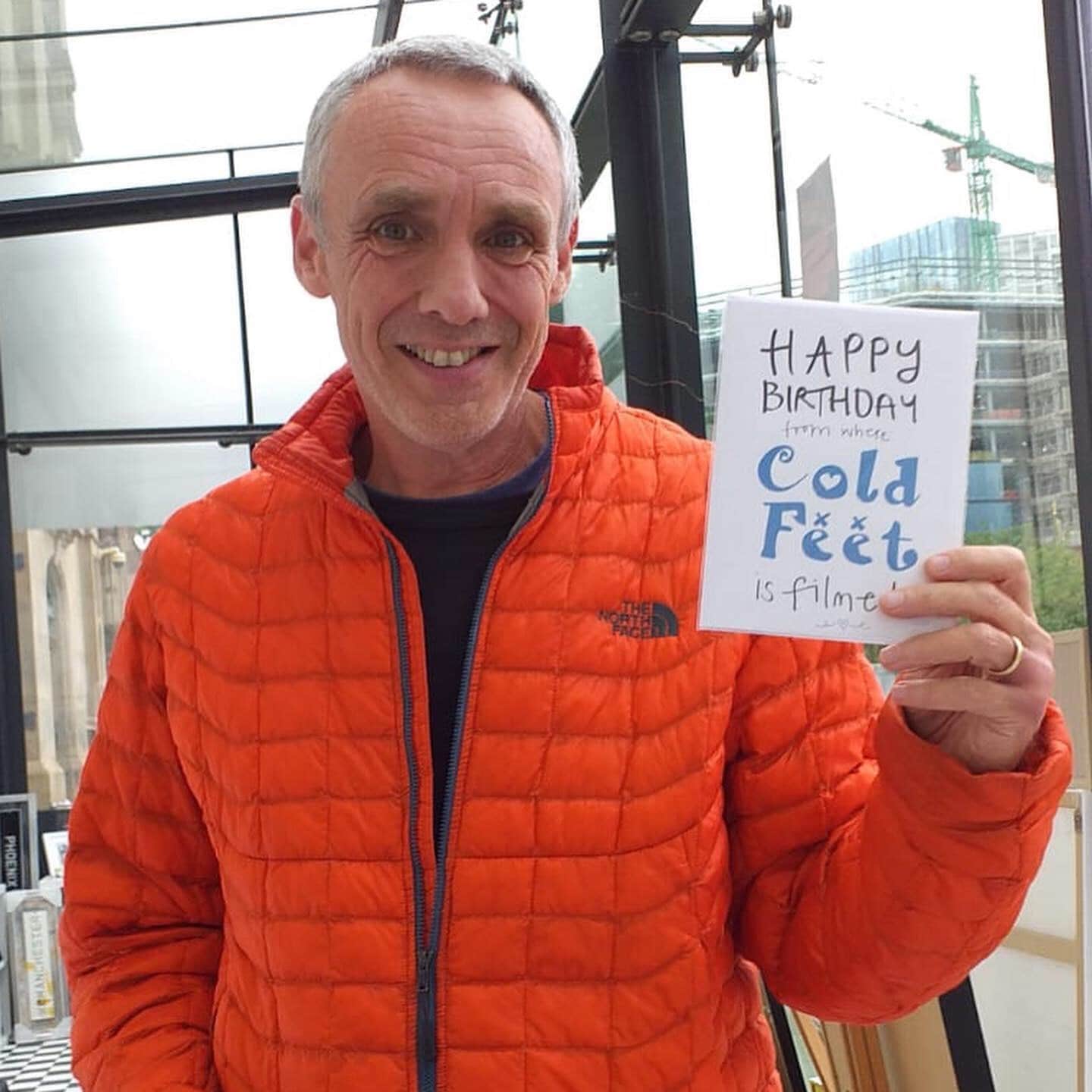 Mike Bullen the creator of cold feet popped into Cape by the Northern Quarter Gallery
