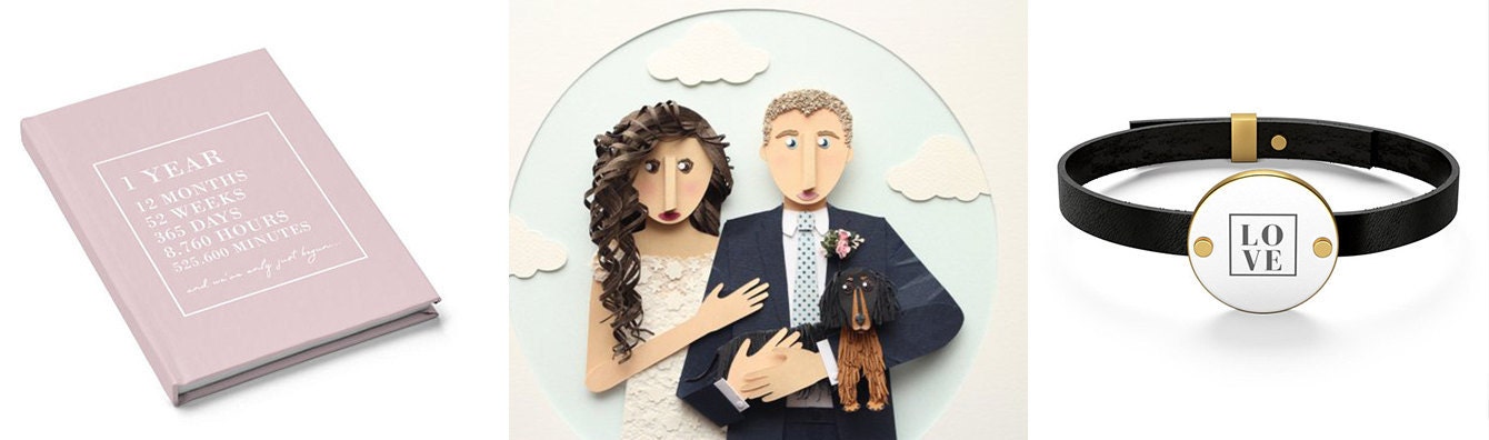 1st Anniversary Gift for Husband Wife, One 1 Year Wedding Anniversary Gifts, Weeks Days Hours Minutes Seconds Together, Paper Anniversary