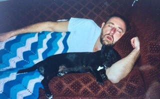 My dad and first dog, Dulcinea:)