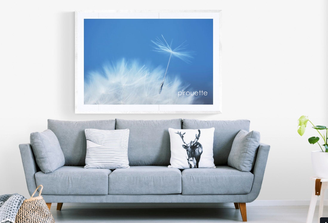 Dandelion wall art- ready to hang dandelion wall art print- limited edition dandelion photography