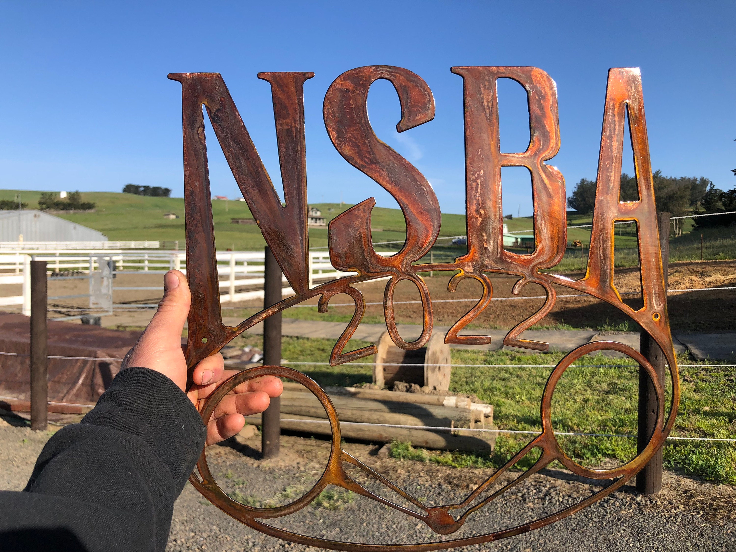 Rustic NSBA 2022 Logo - made by Metal Farms