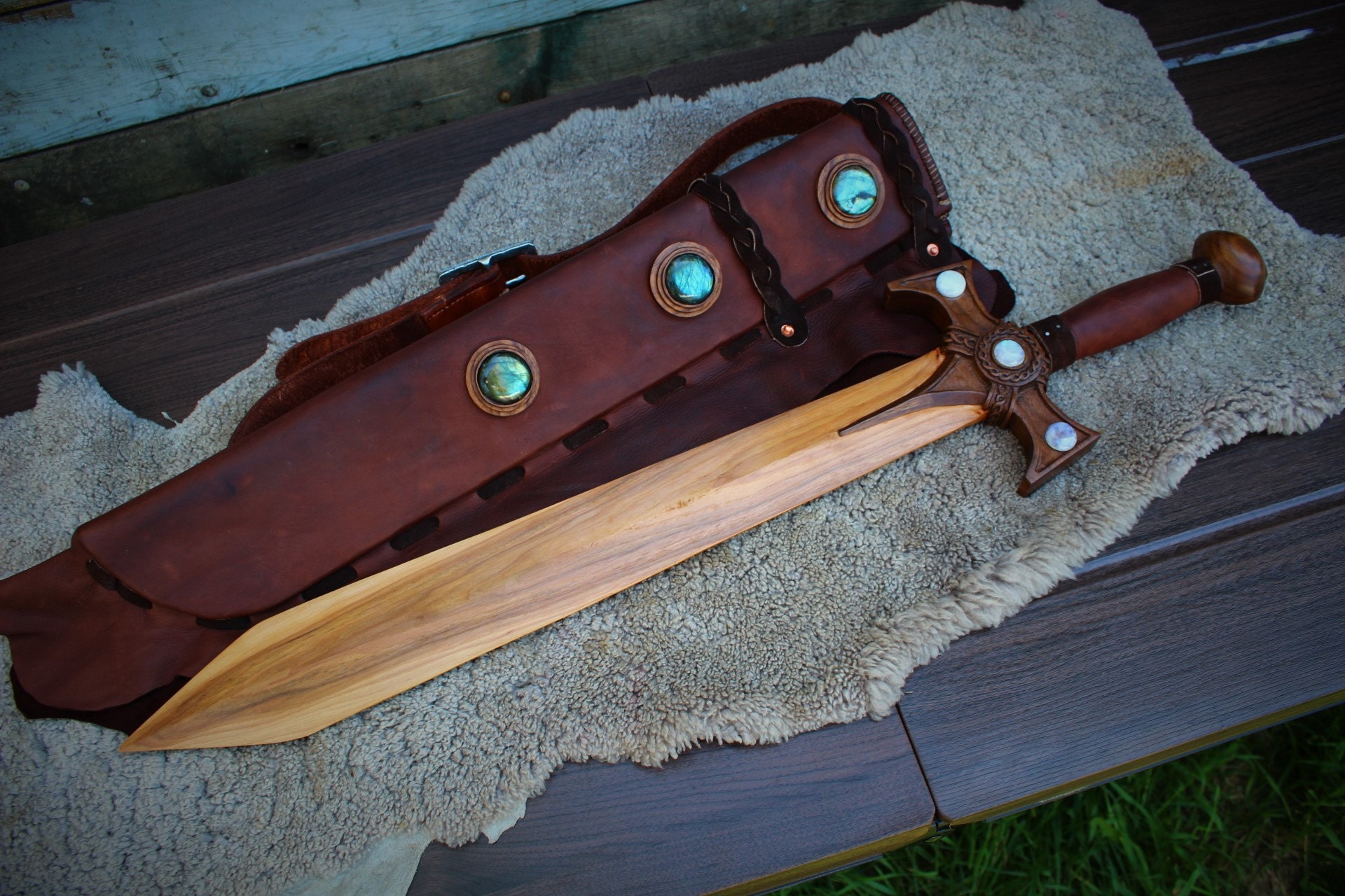 Finished Xena Sword and Scabbard Combo