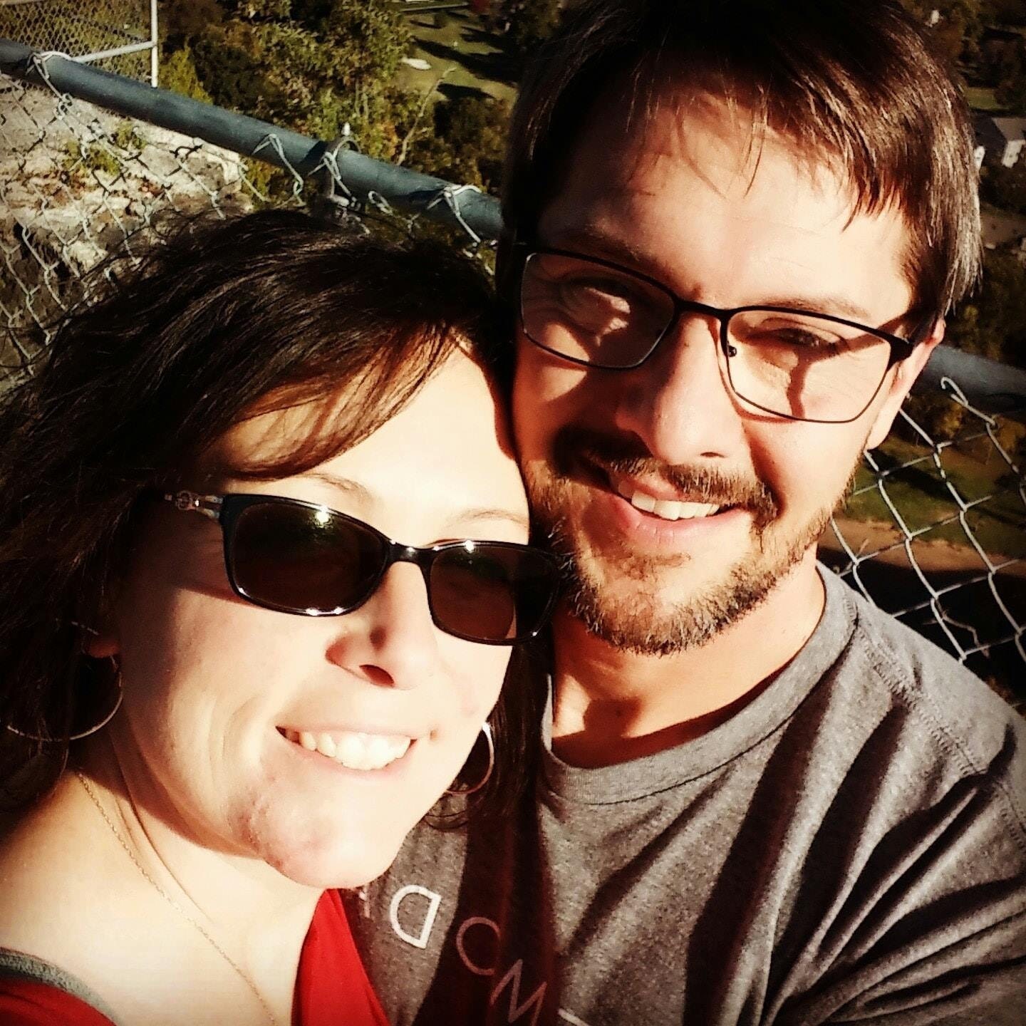 My husband and me at a Marriage Retreat.