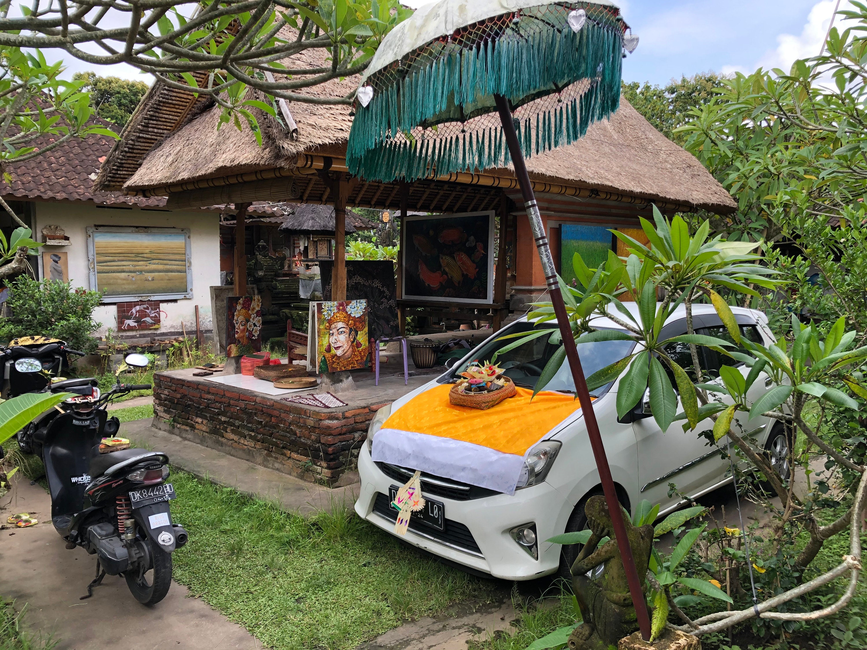 Dewata studios car prepared for ceremony “Tumpek Landep”