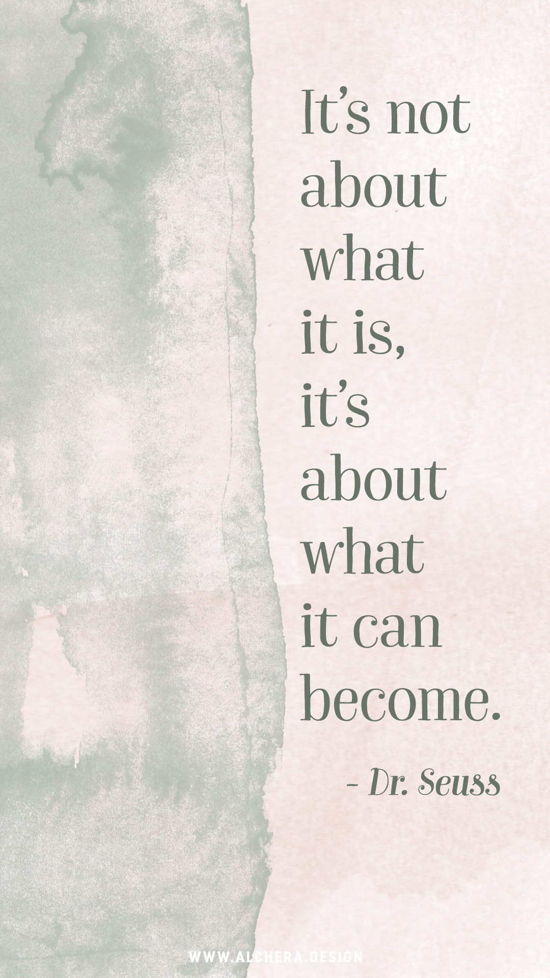 It’s not about what it is, it’s about what it can become.