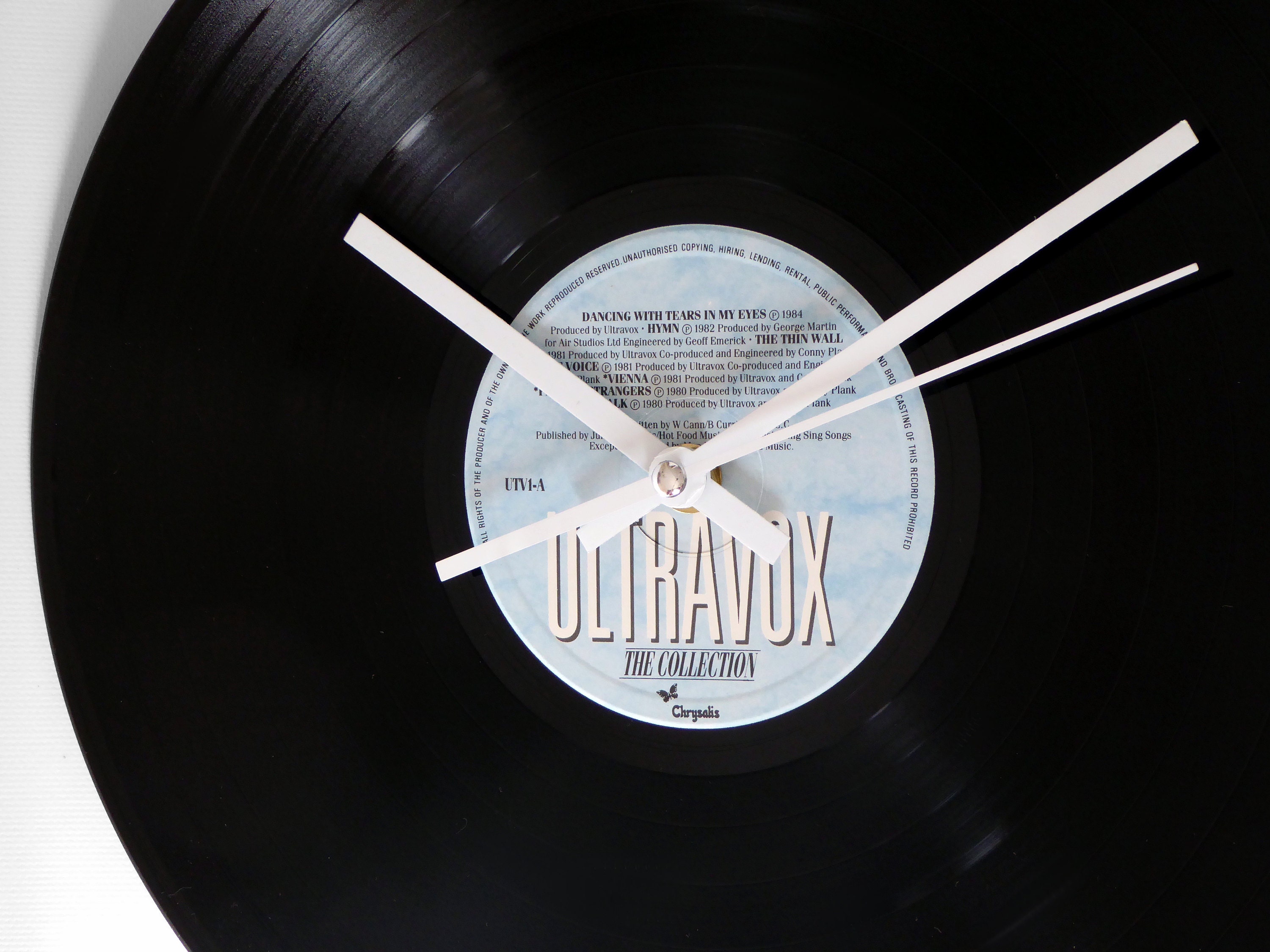 Ultravox The Collection Vinyl Record Wall Clock