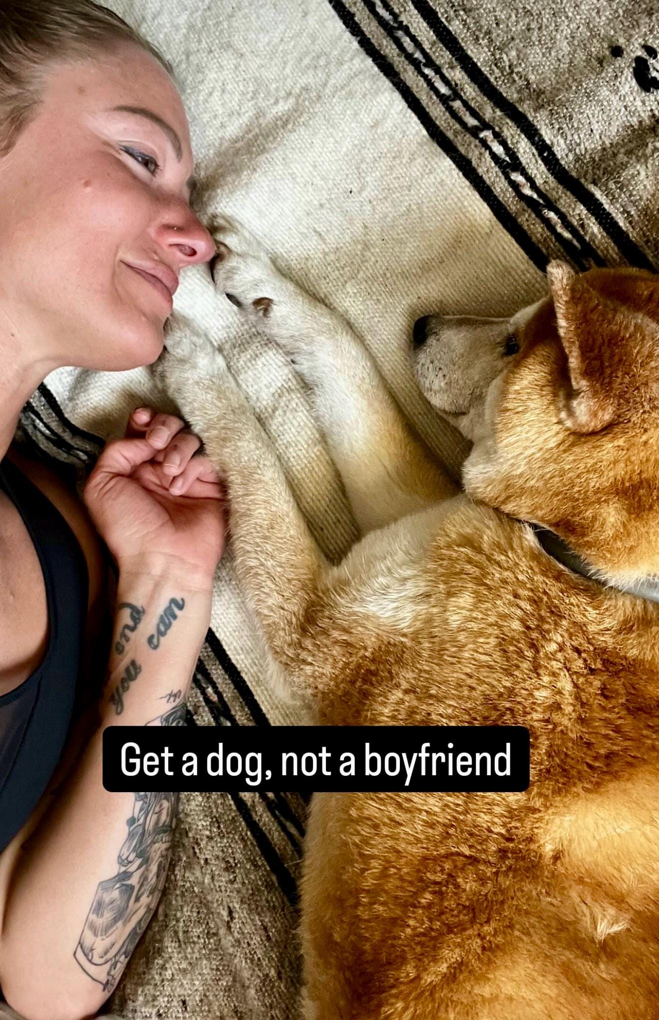 get a dog not boyfriend