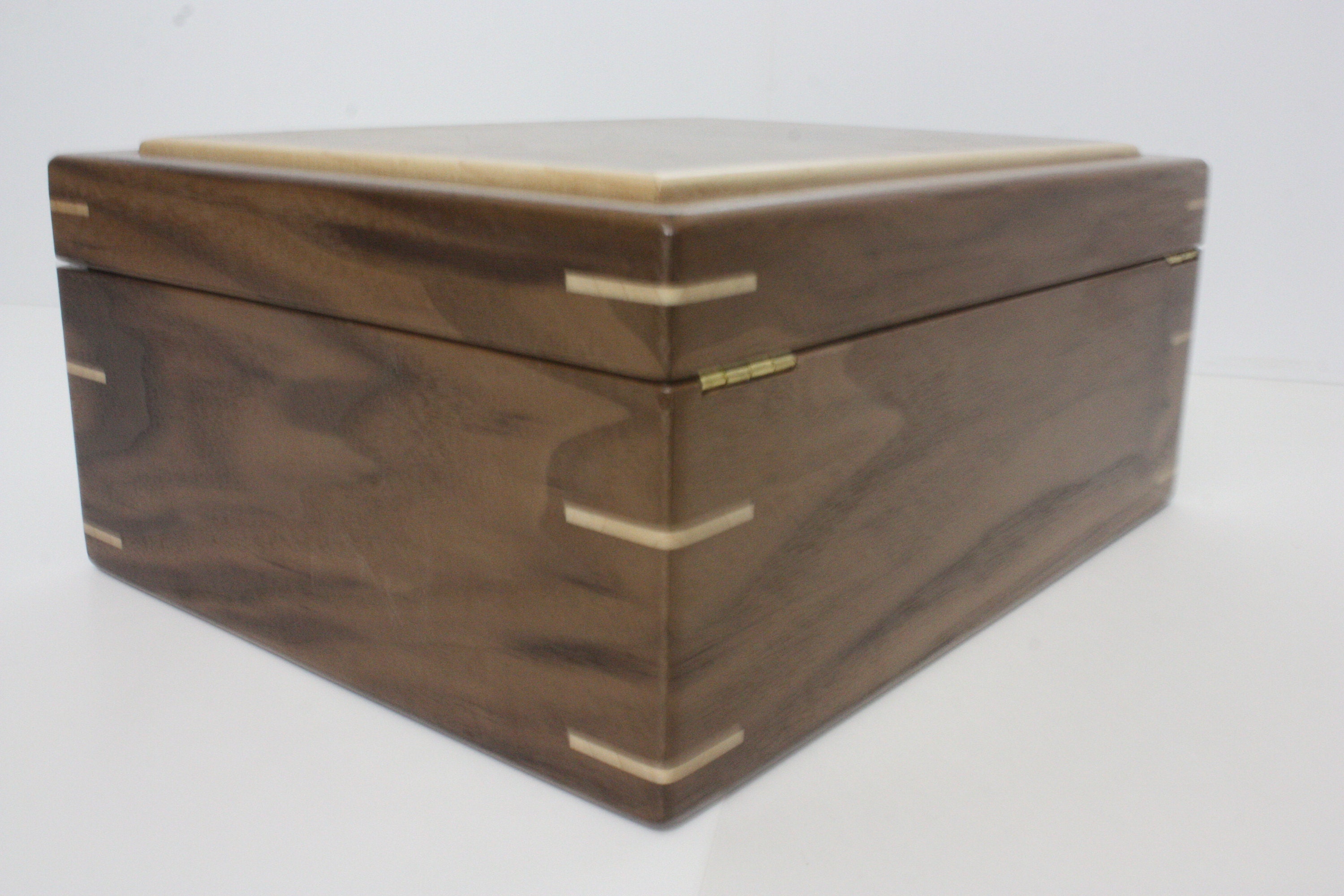 Black Walnut Box with Quadrant Hinges